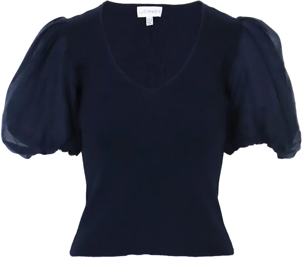 Barra Mixed Knit Top
