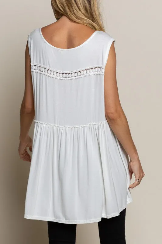Basic Meets Feminine Knit Tank Top