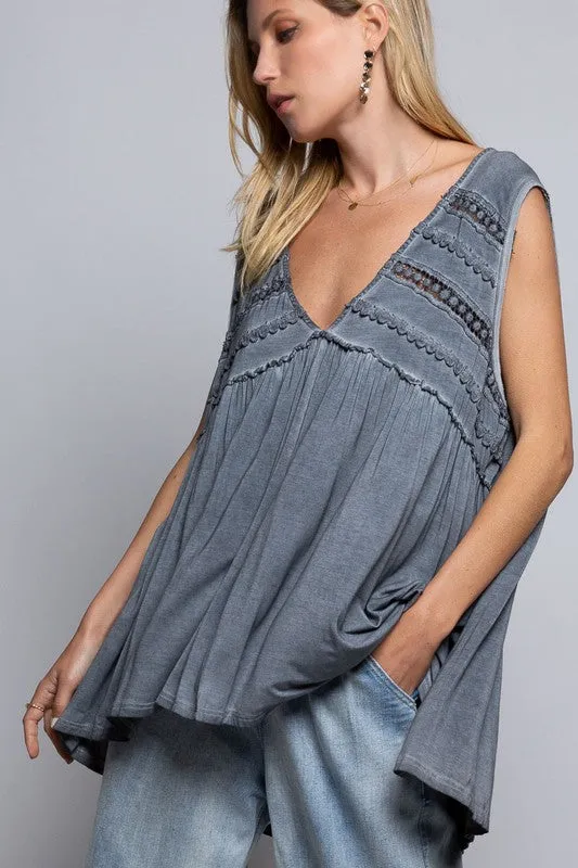 Basic Meets Feminine Knit Tank Top