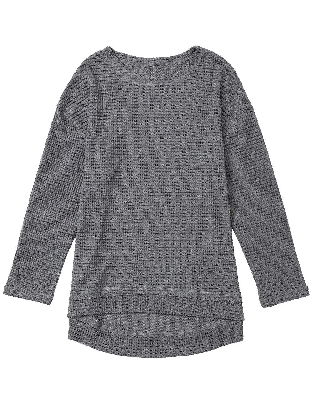 Basic Waffle Knit Top