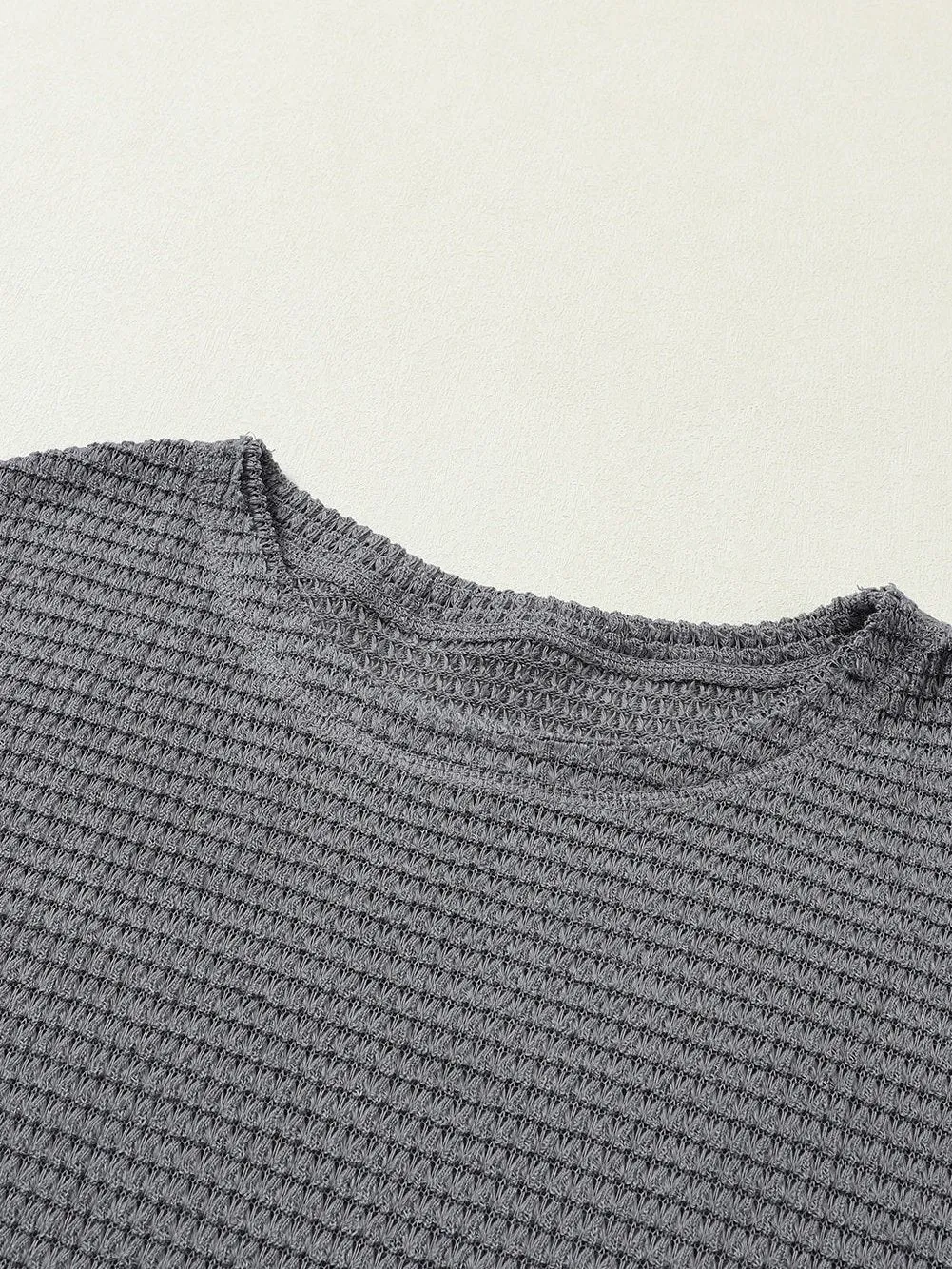 Basic Waffle Knit Top