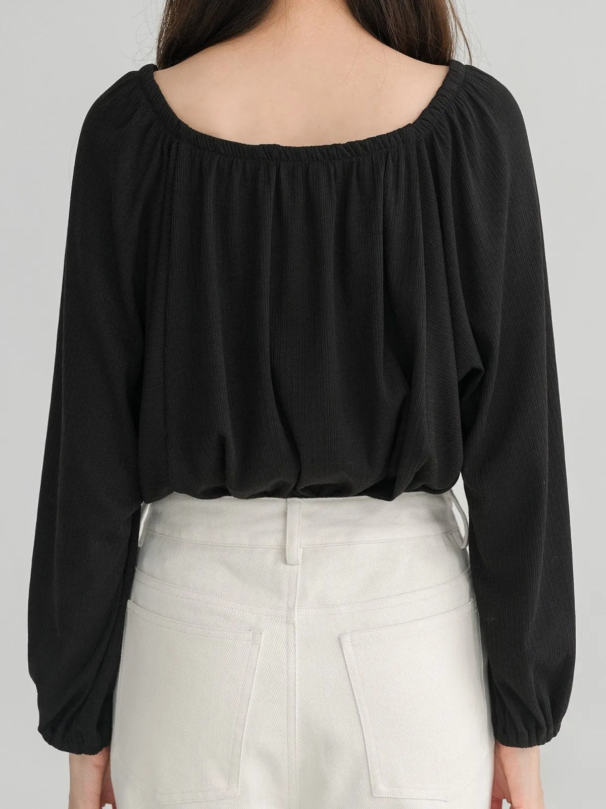 Batwing Lace Up Top*