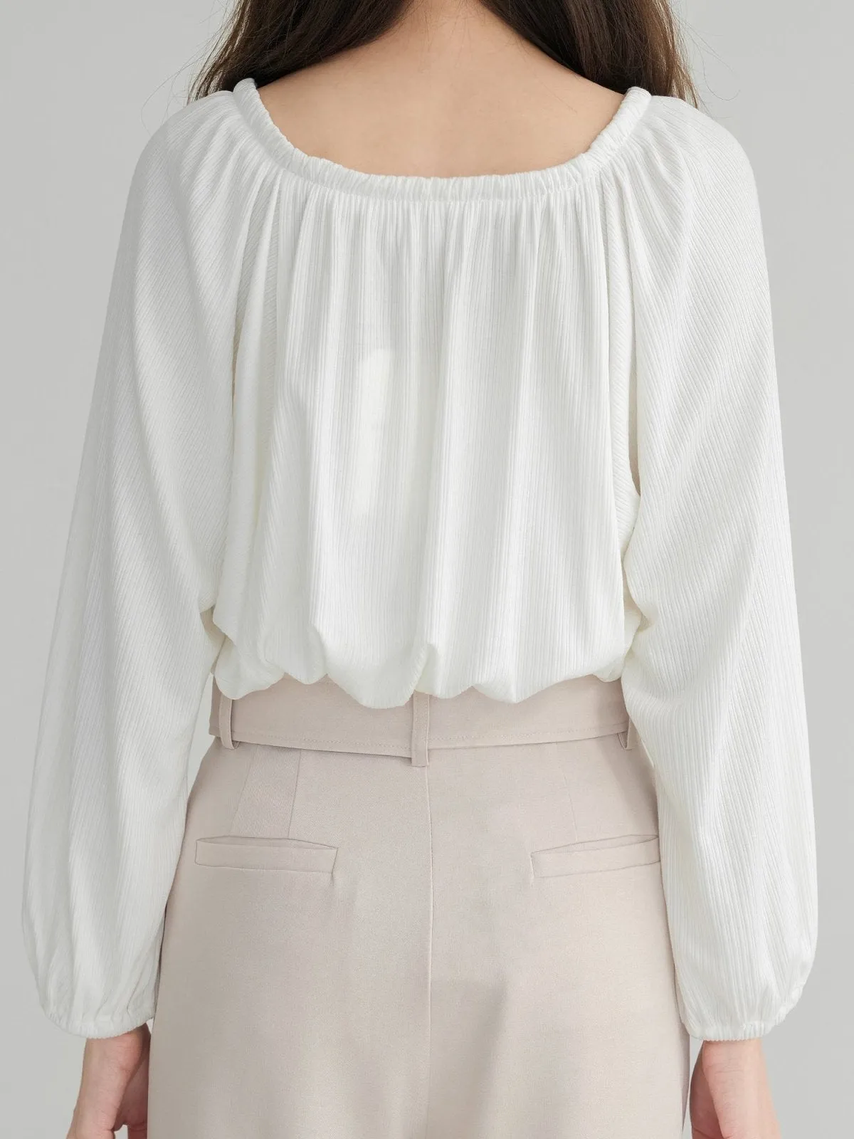 Batwing Lace Up Top*
