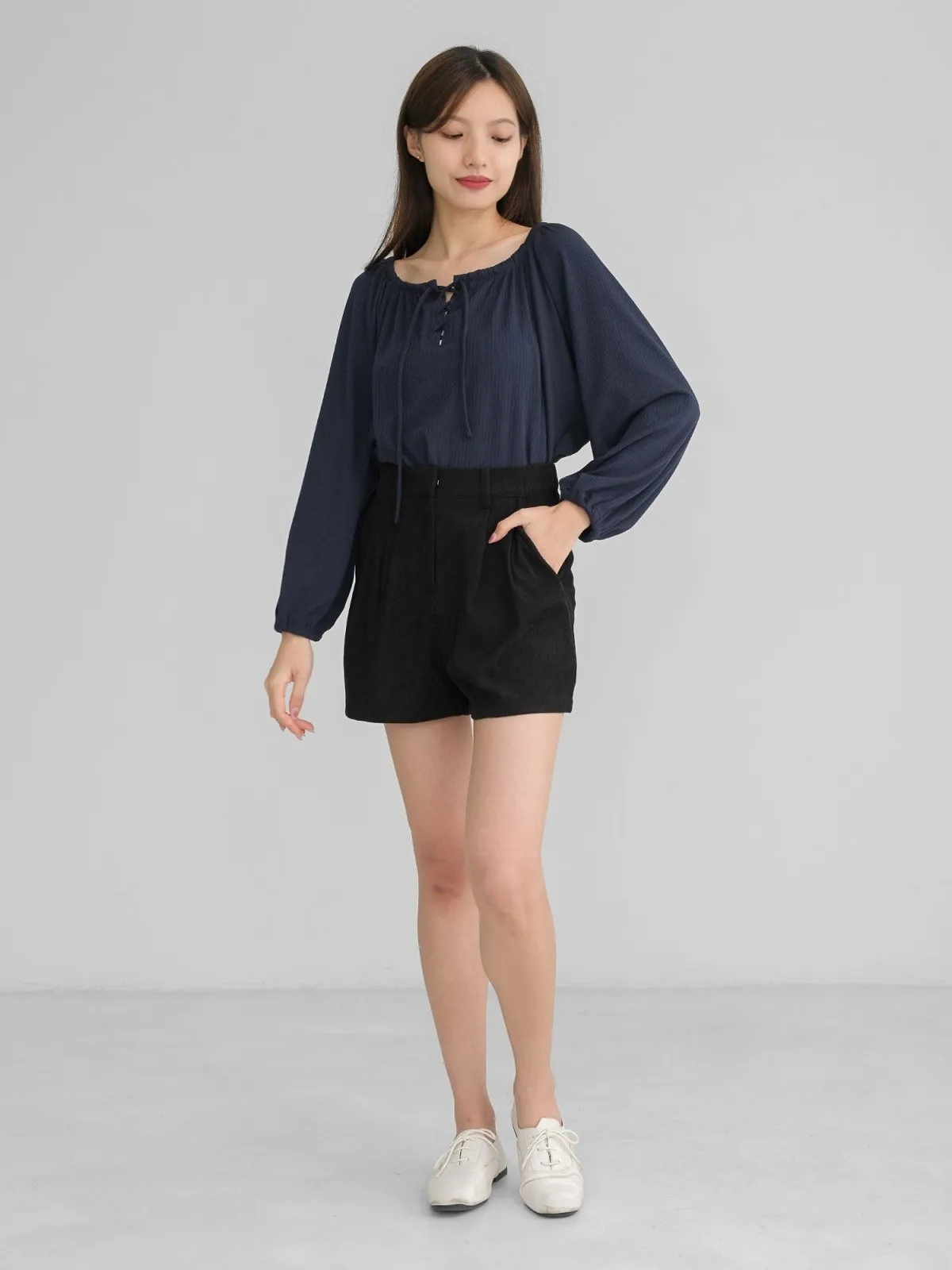 Batwing Lace Up Top*