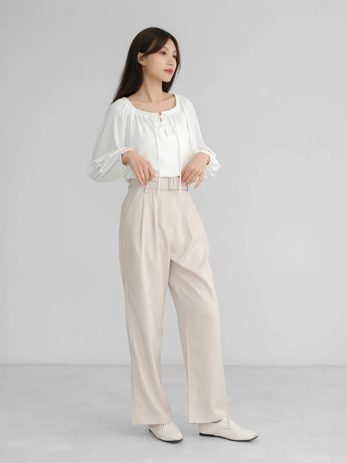 Batwing Lace Up Top*