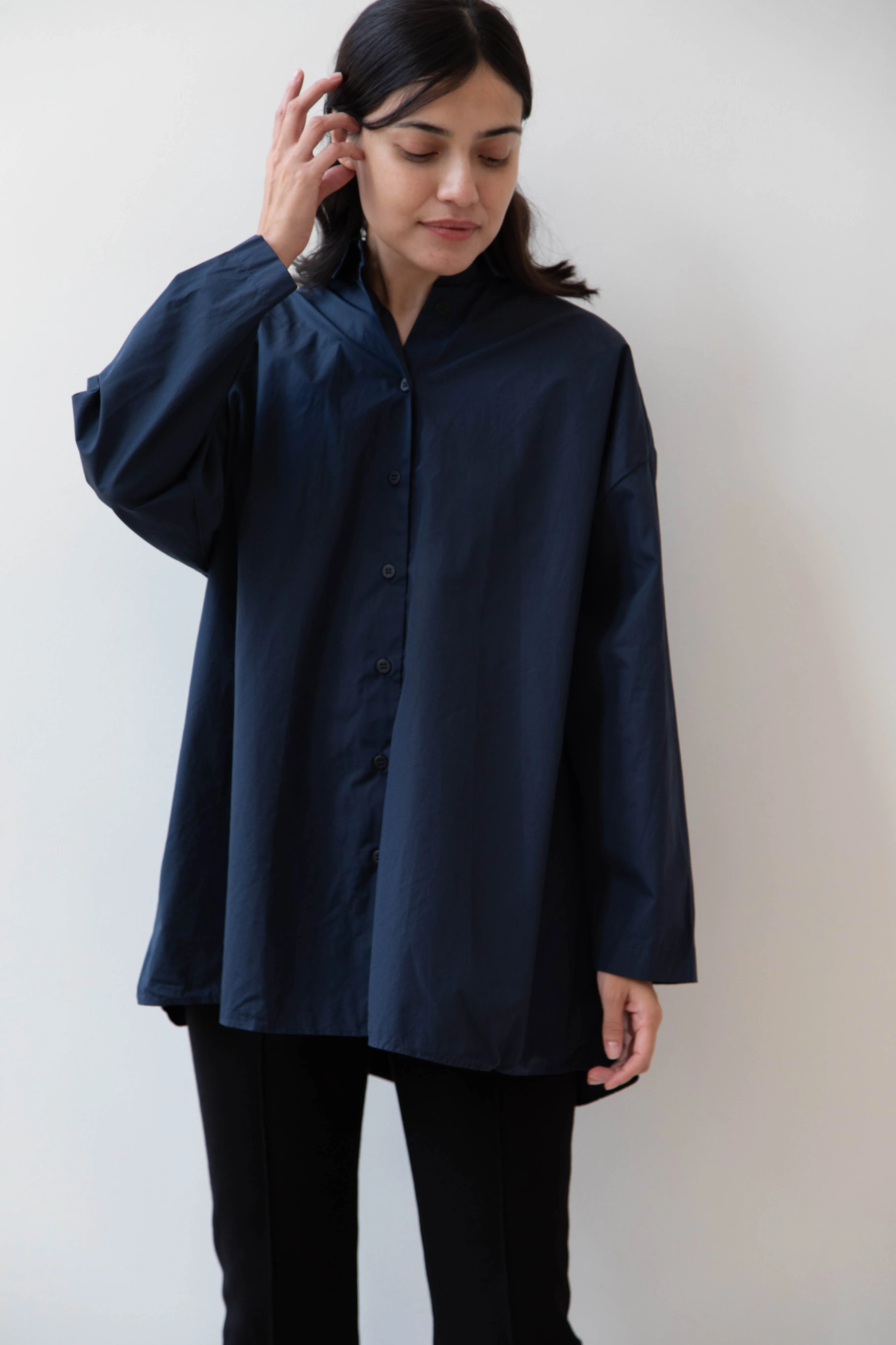 Bergfabel | Long Overshirt in Blue