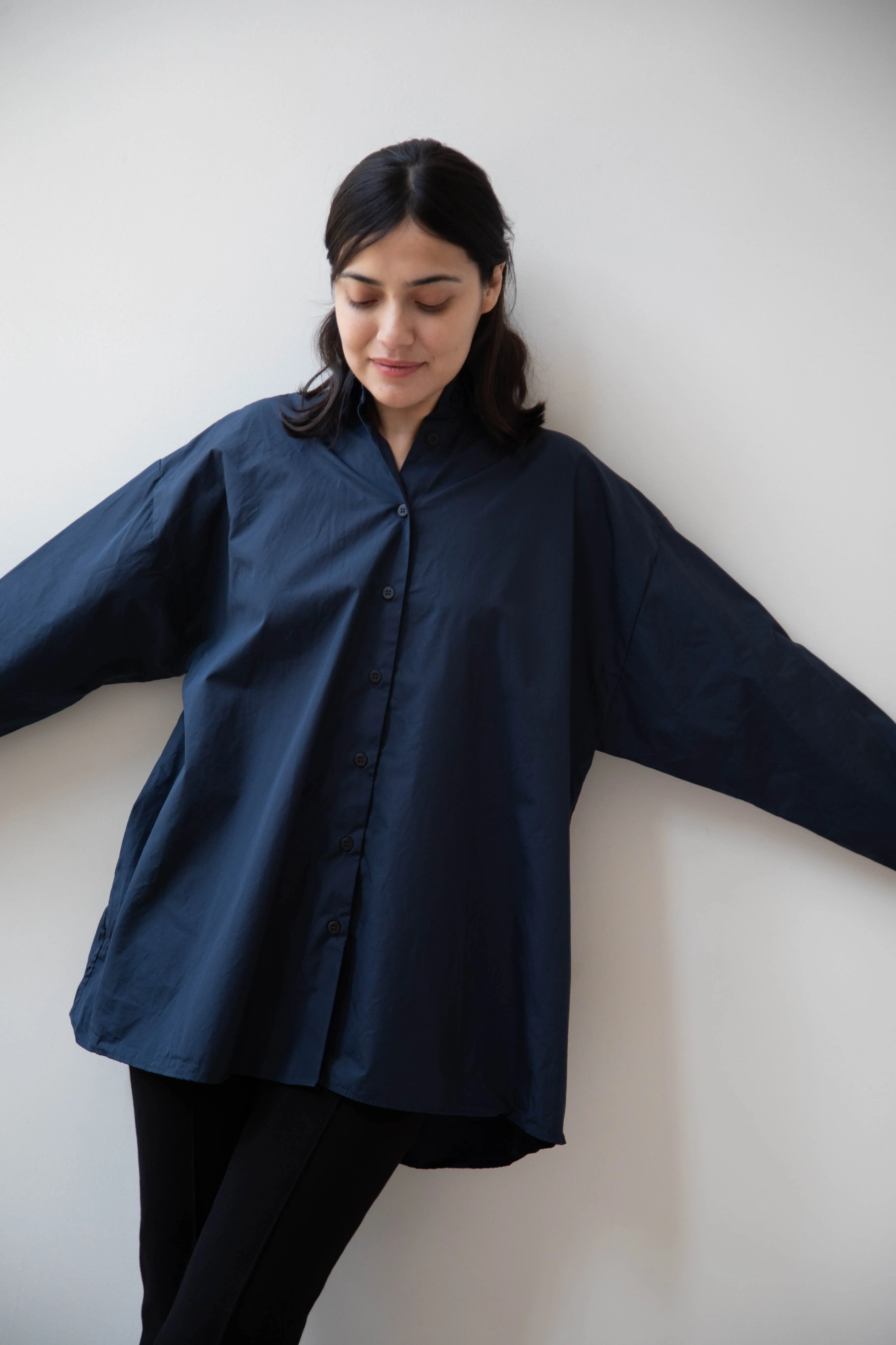 Bergfabel | Long Overshirt in Blue