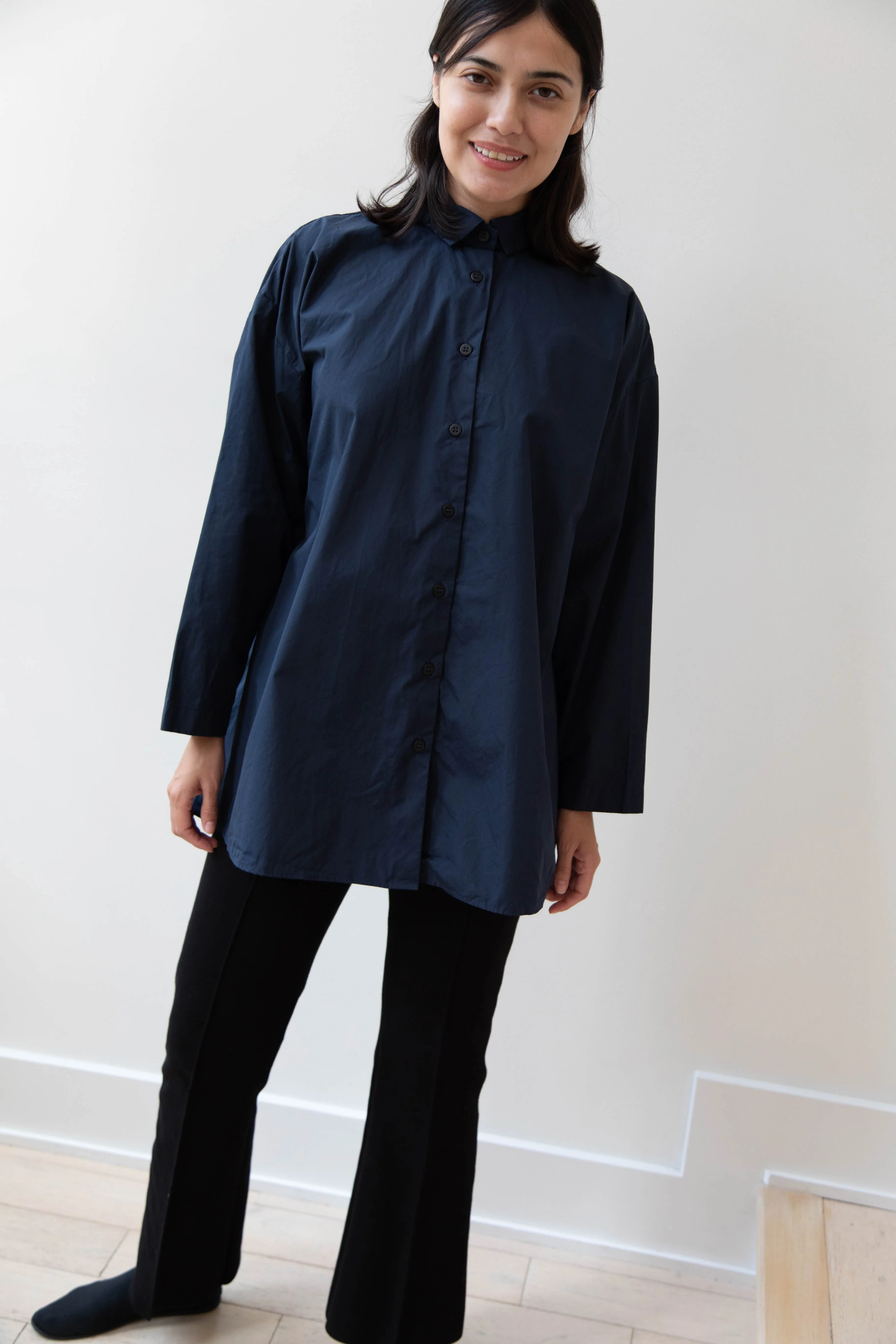 Bergfabel | Long Overshirt in Blue
