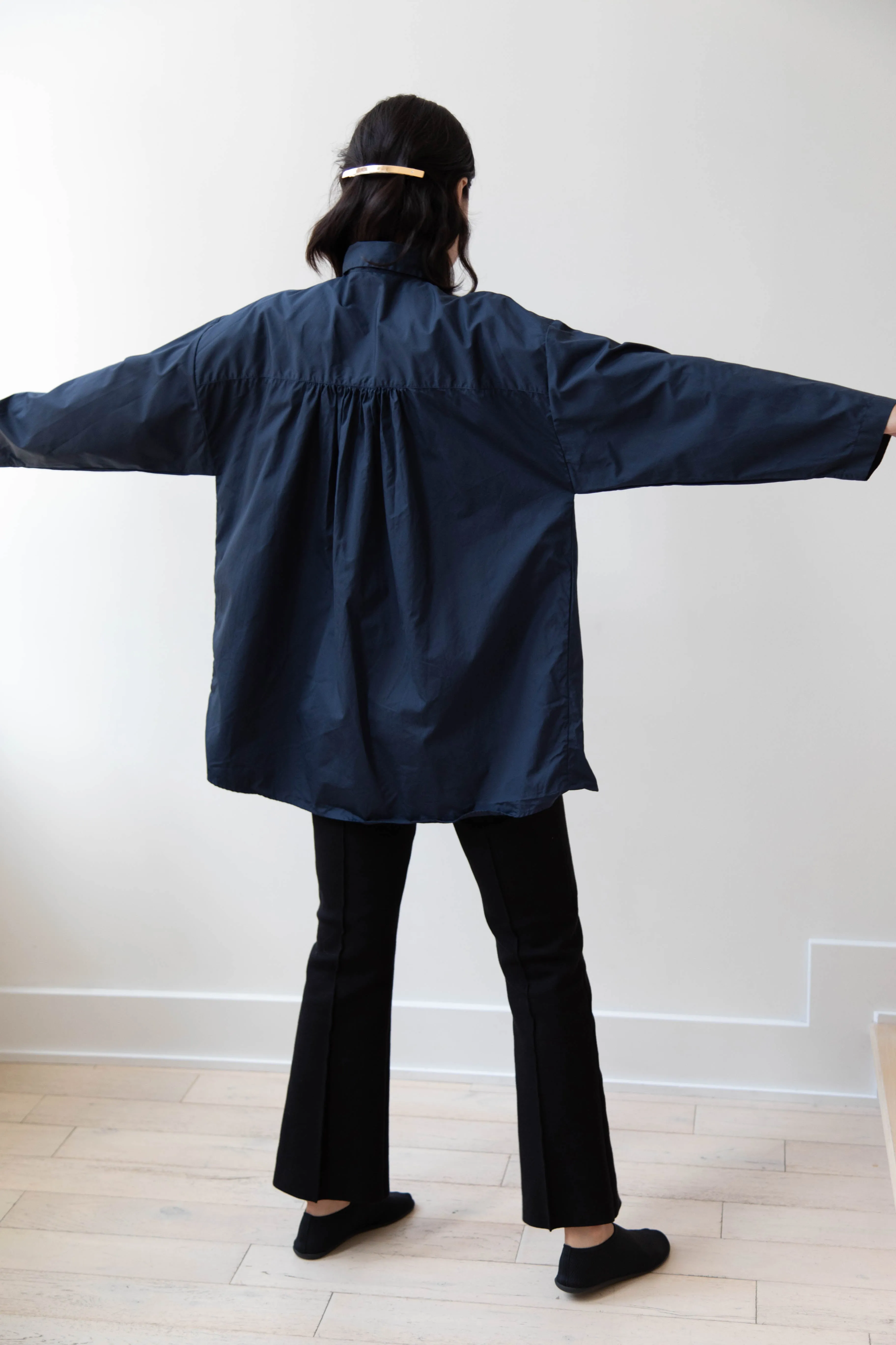 Bergfabel | Long Overshirt in Blue