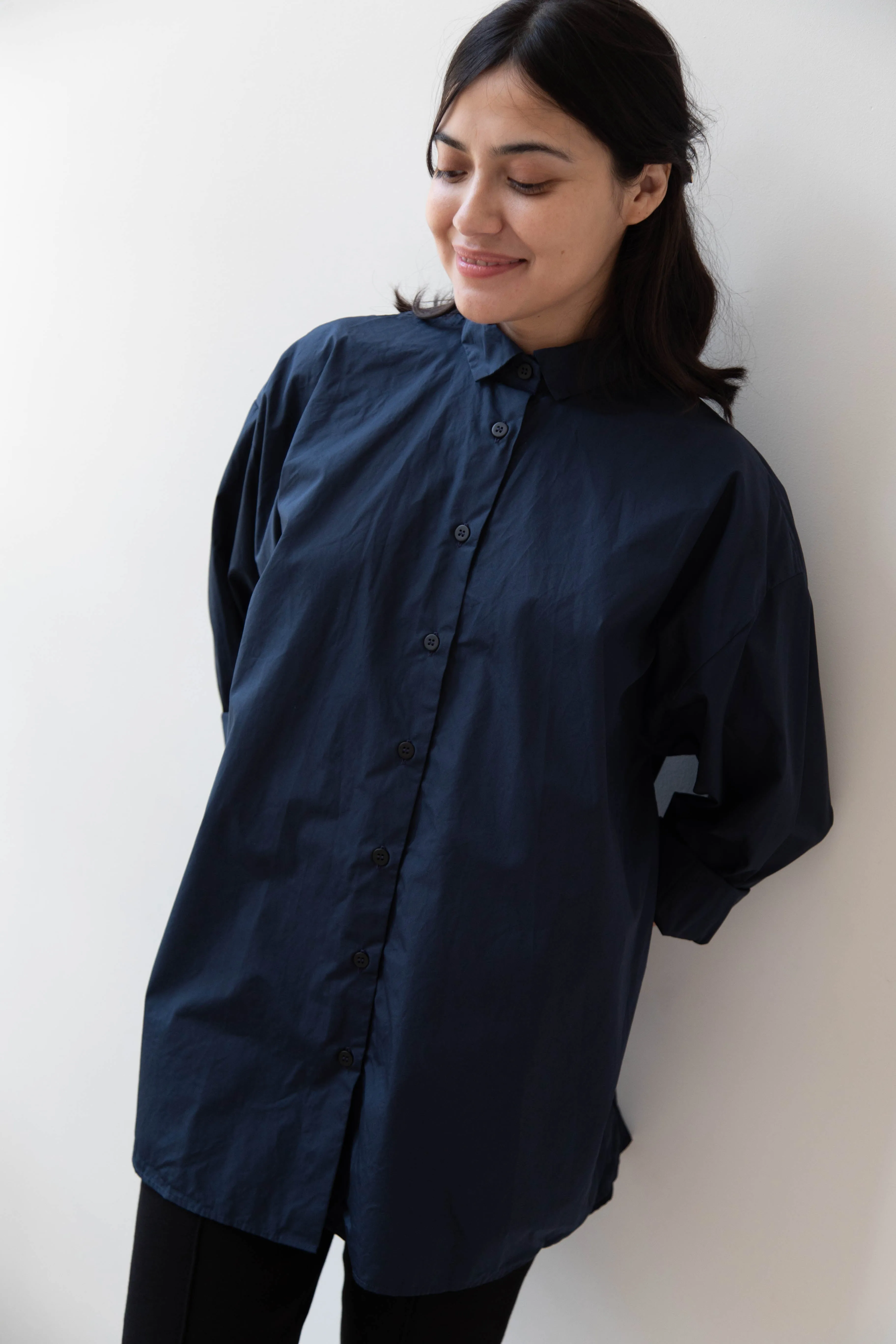 Bergfabel | Long Overshirt in Blue