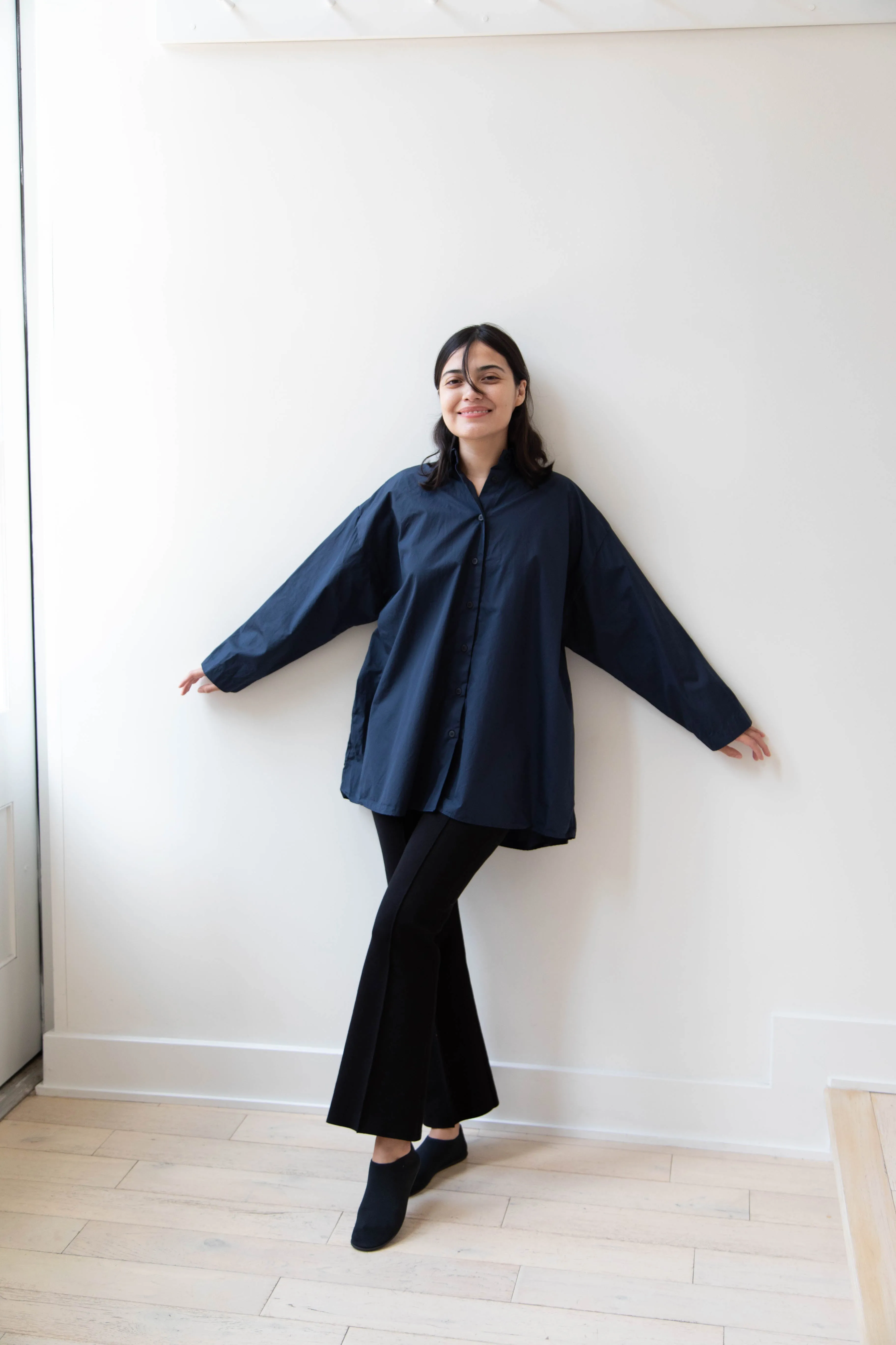 Bergfabel | Long Overshirt in Blue