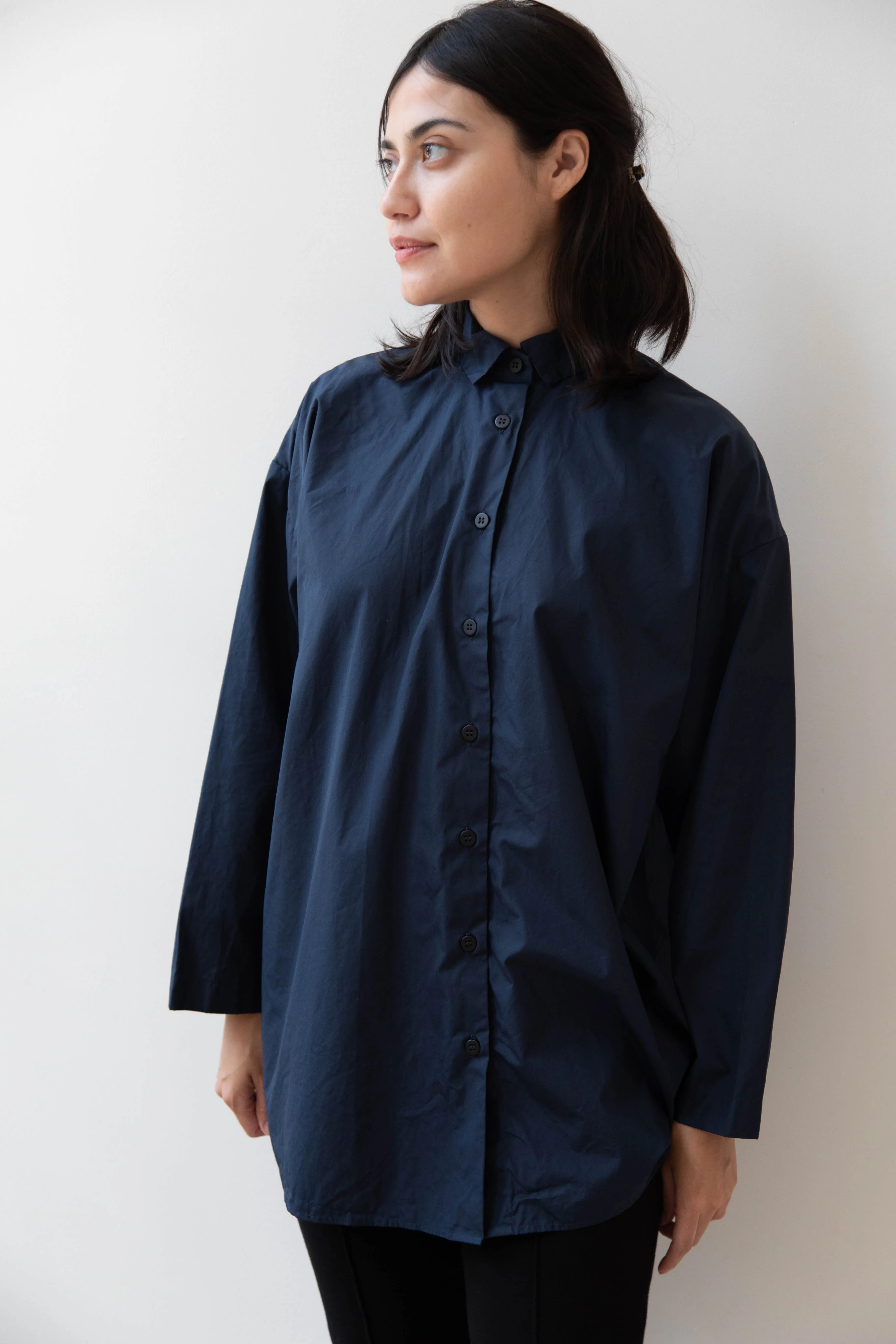 Bergfabel | Long Overshirt in Blue