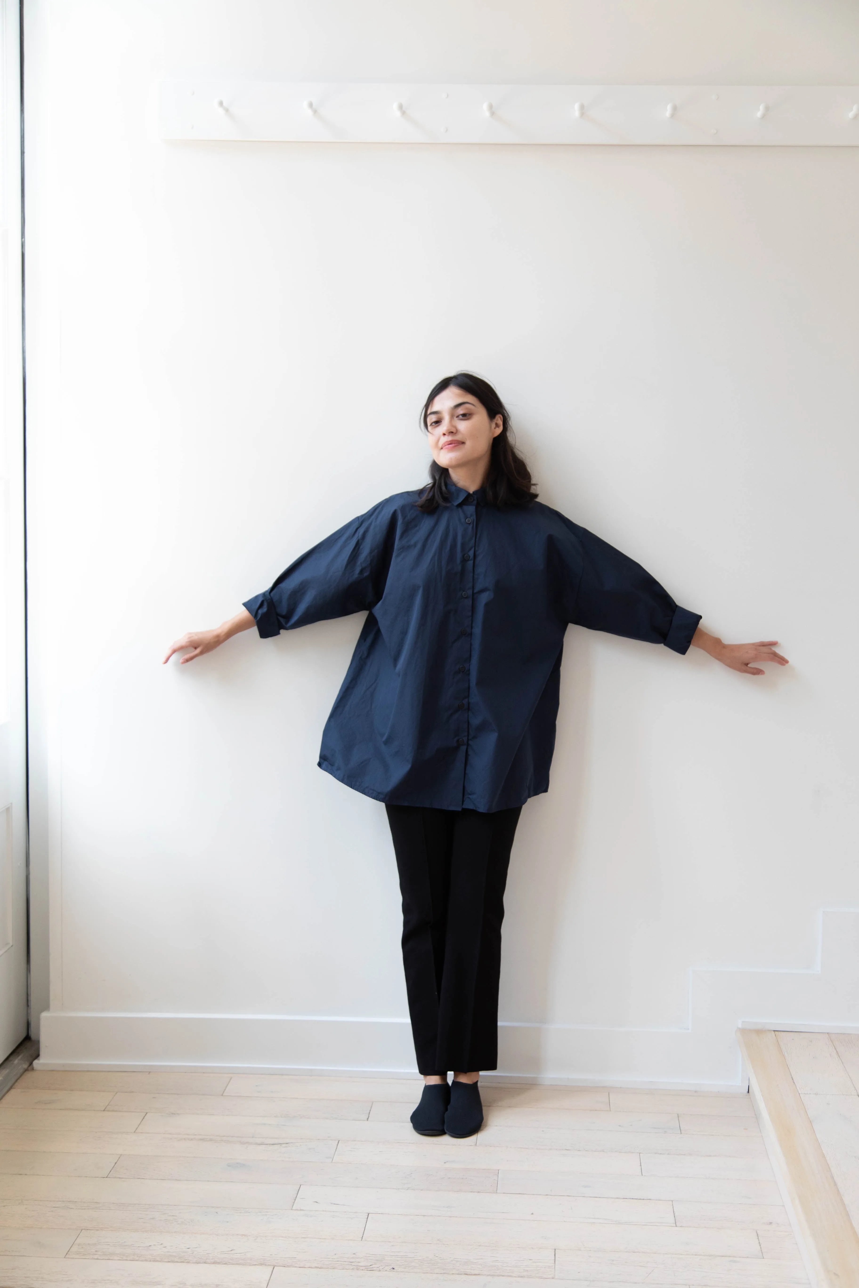 Bergfabel | Long Overshirt in Blue