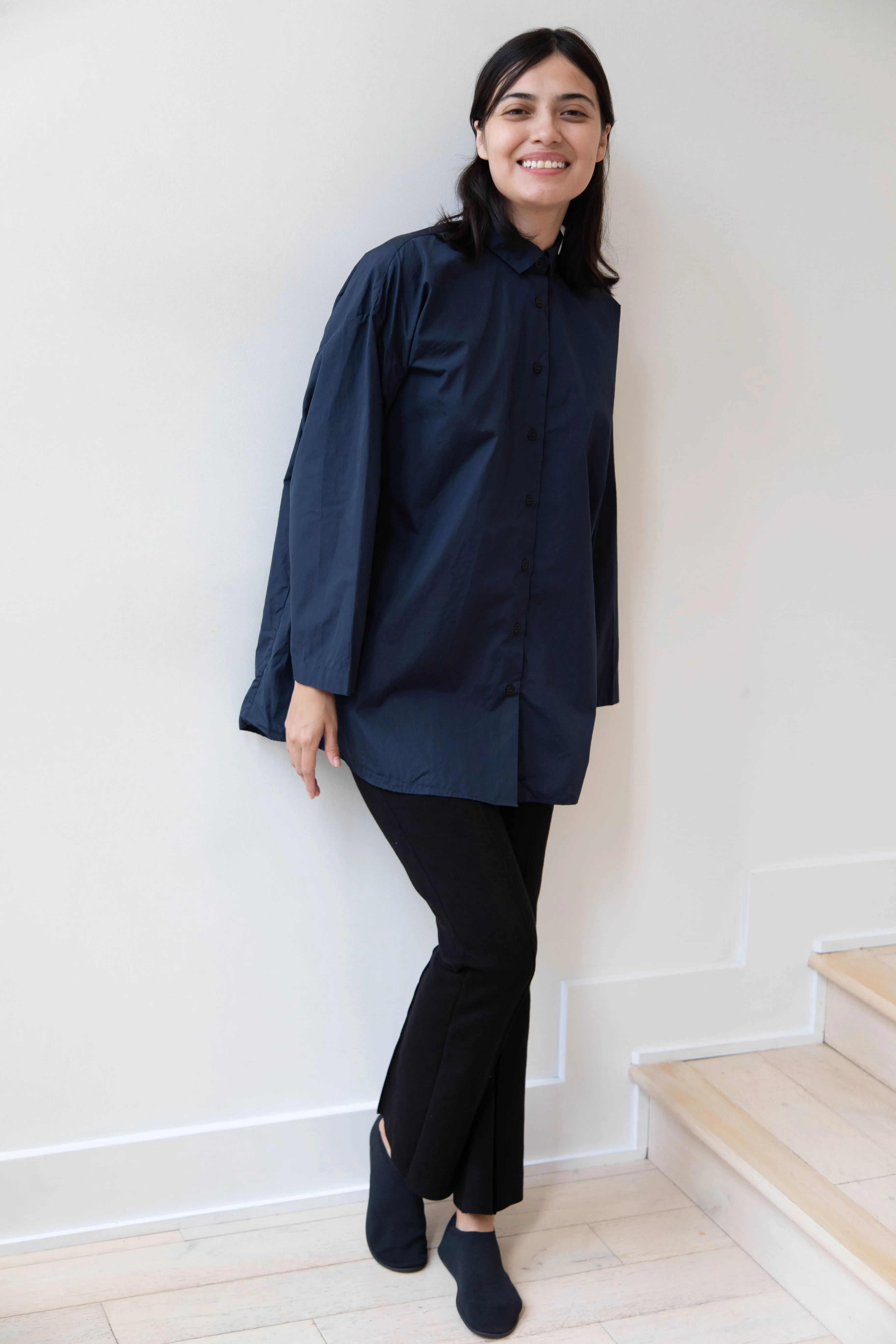 Bergfabel | Long Overshirt in Blue
