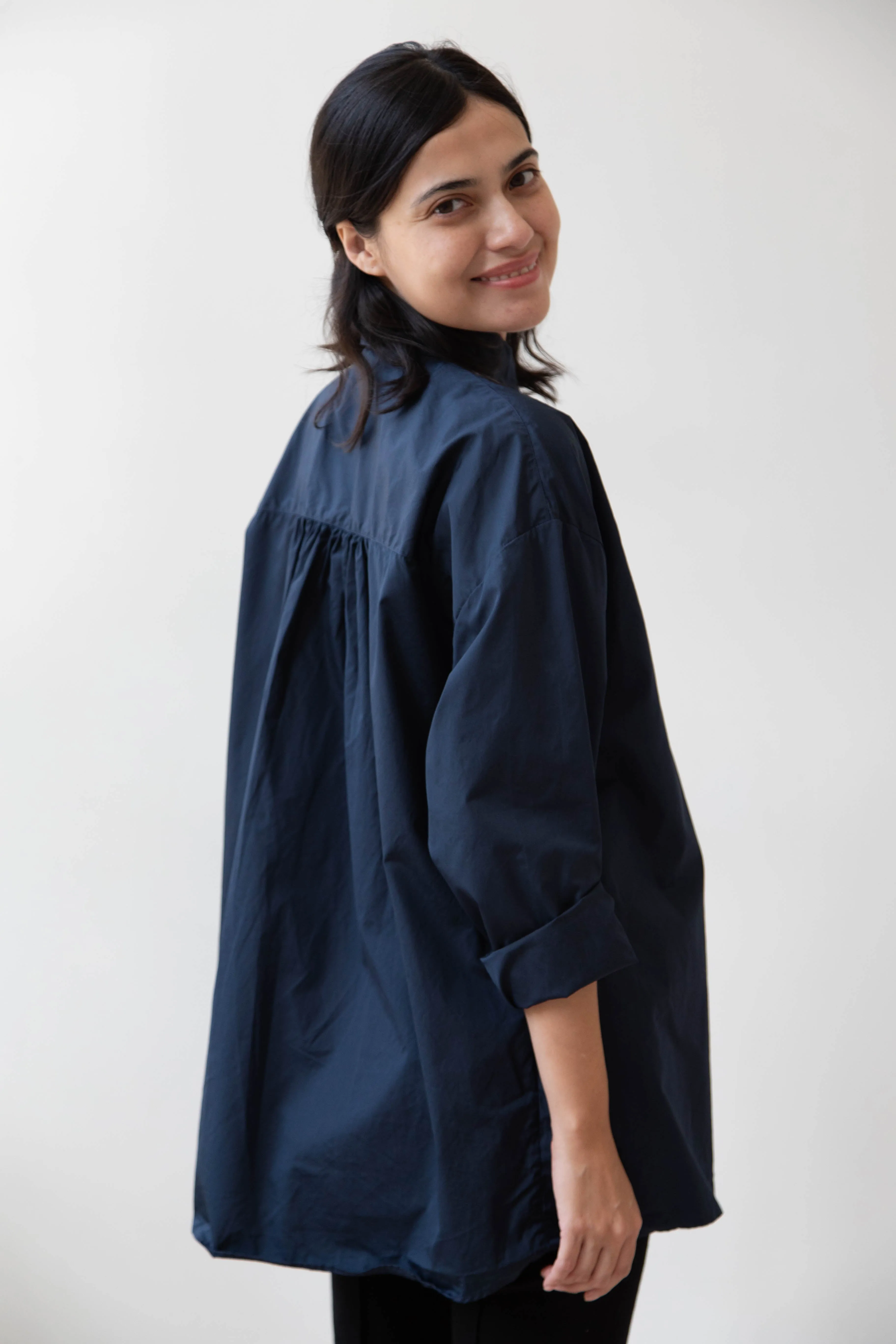 Bergfabel | Long Overshirt in Blue