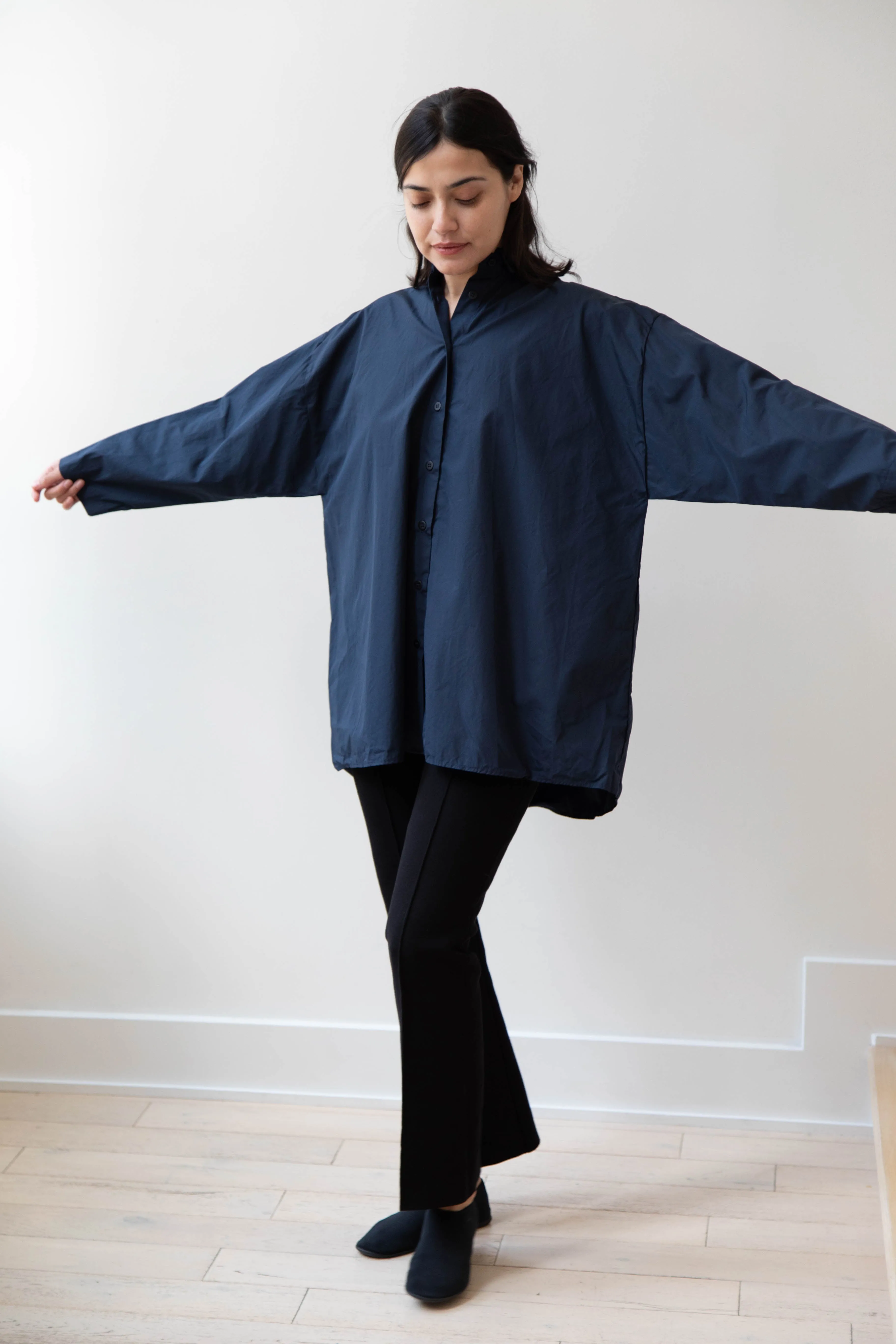 Bergfabel | Long Overshirt in Blue