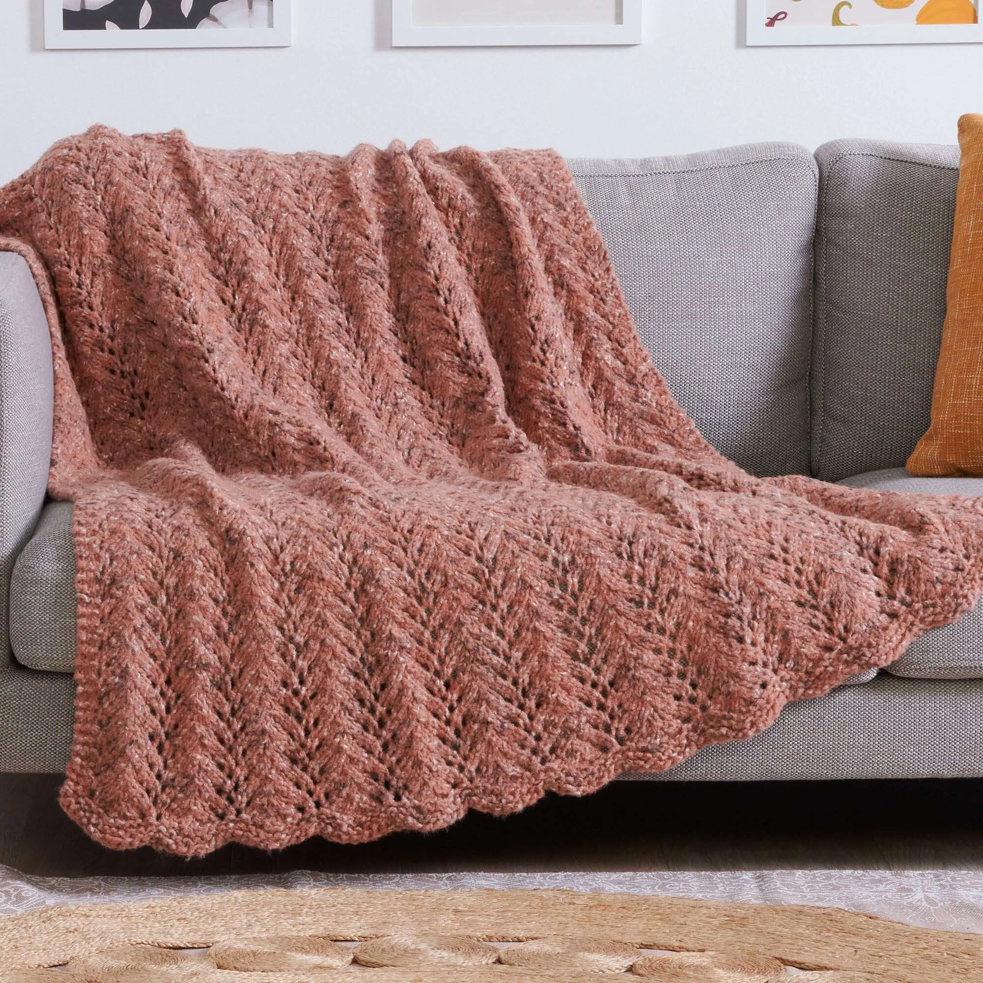 Bernat Knit Lace Blanket
