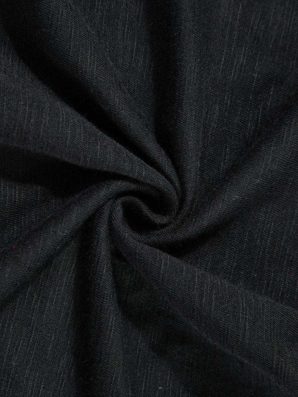 Black Hooded Maxi Dress with Contrast Stitching