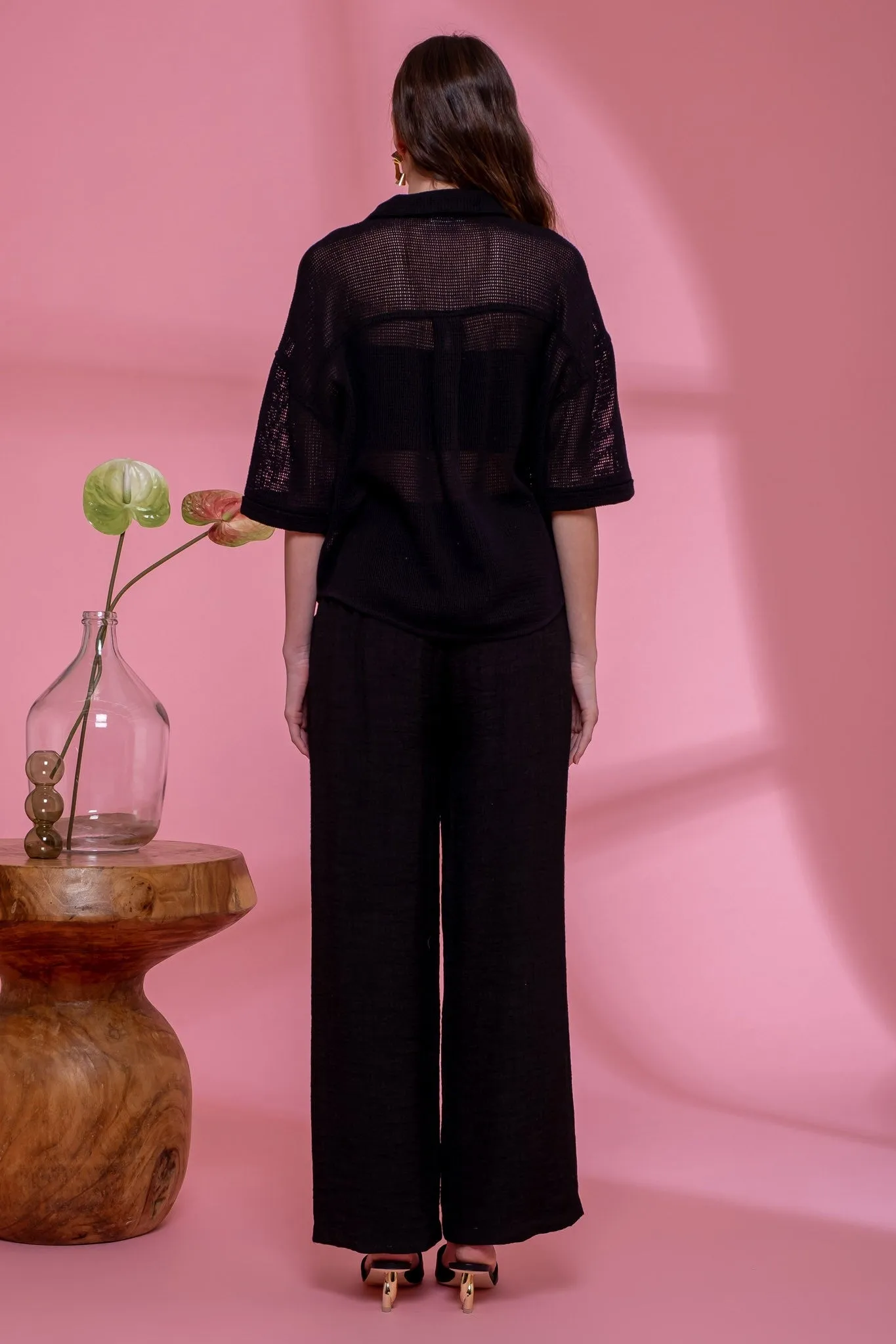 Black Knit Top