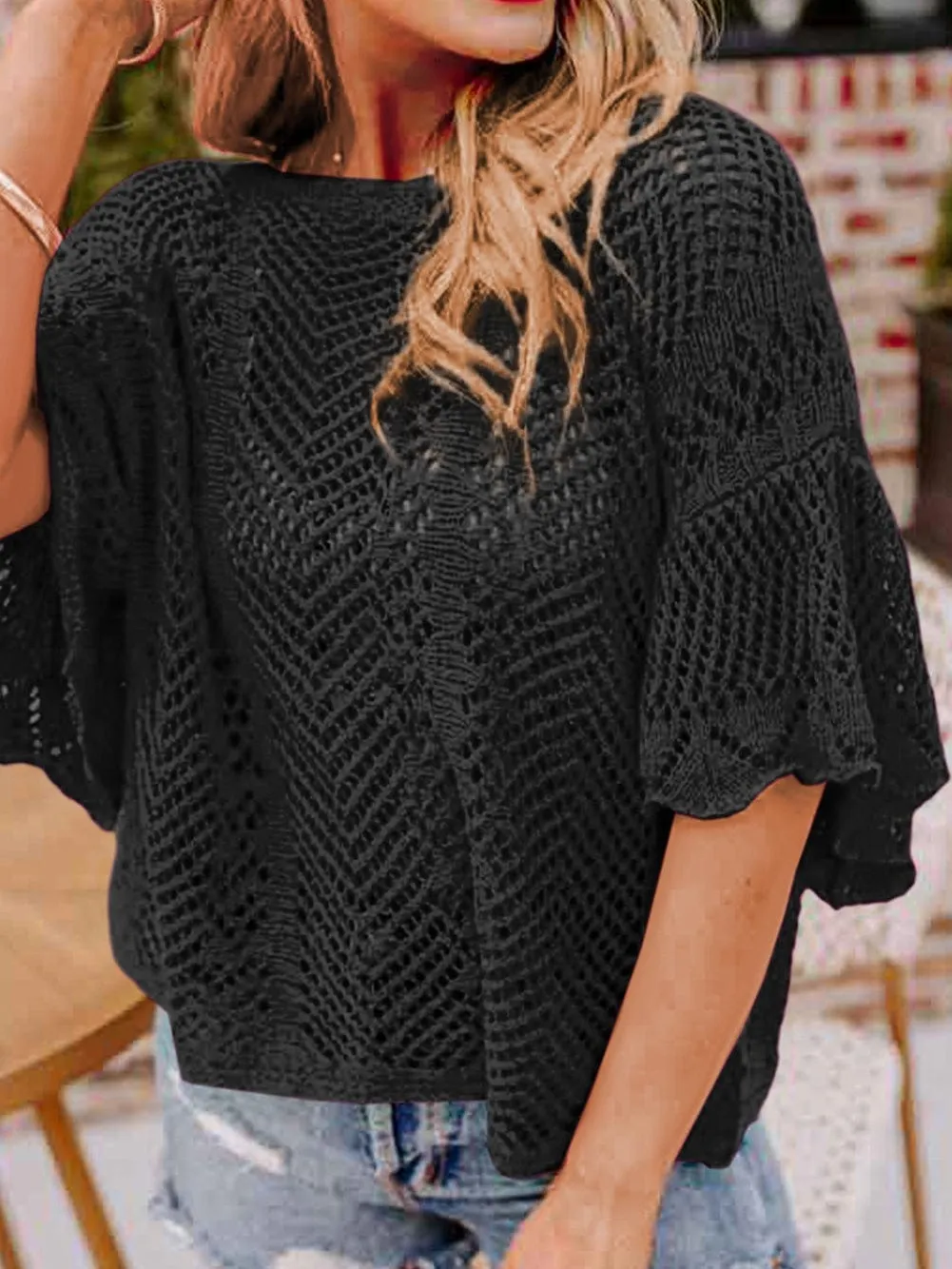 Black Knit Tunic