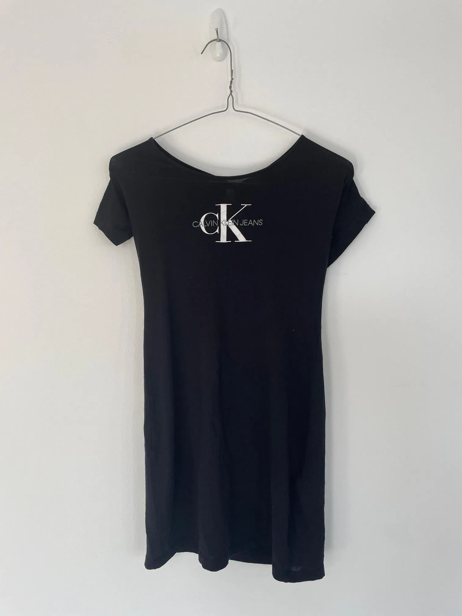 Black low back 'Calvin Klein' bodycon dress, Calvin Klein, Size 8