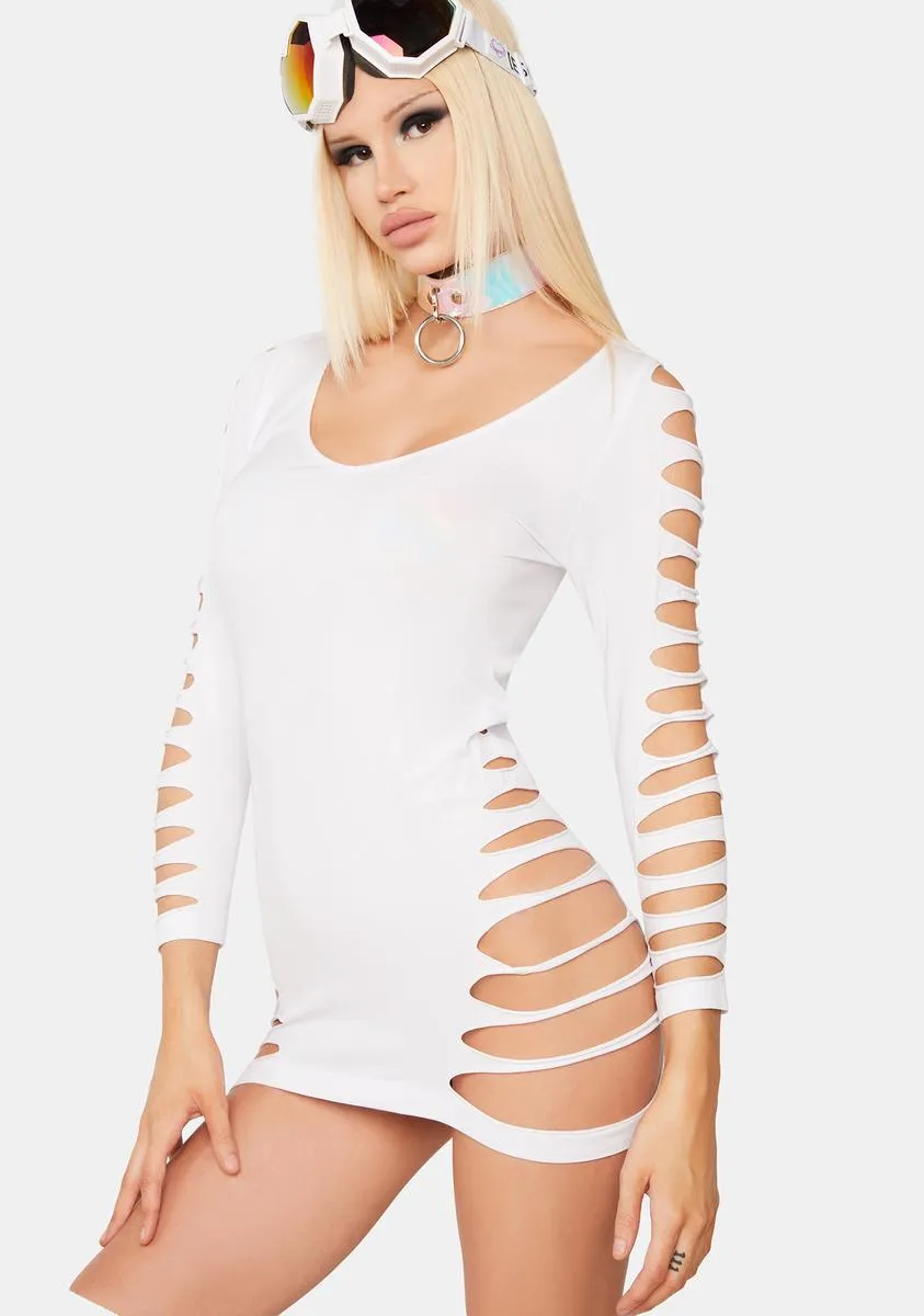 Blanc Don't Look Back Mini Dress