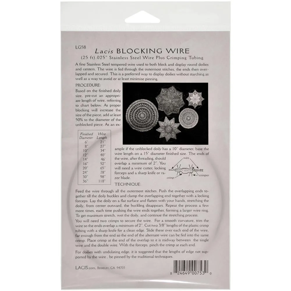 Blocking Wire 25ft .025" by Lacis