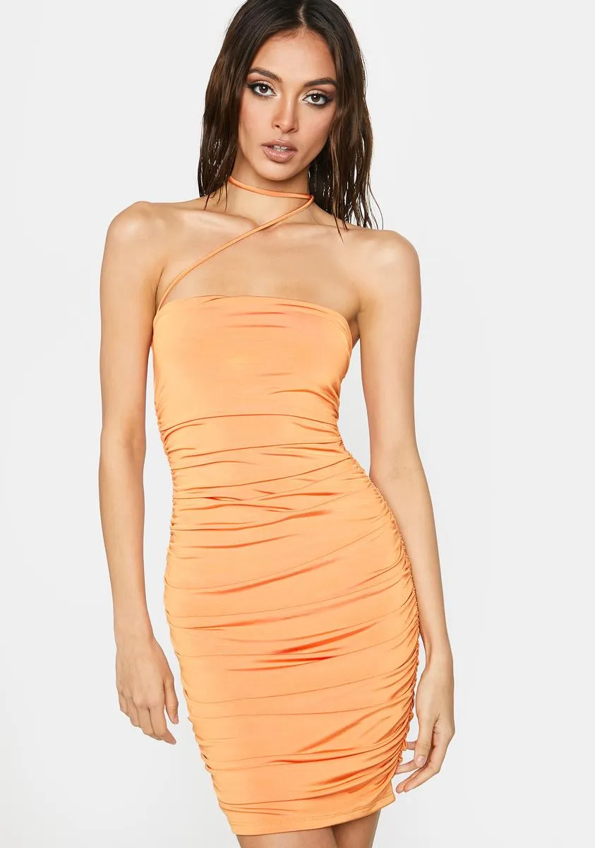 Bold Moves Ruched Dress