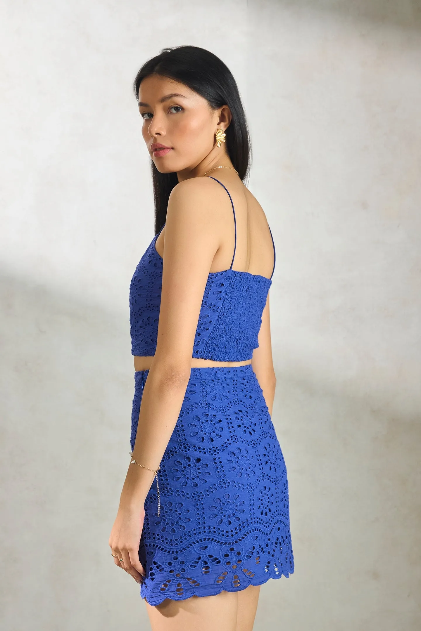Bonnie Top|Schiffli Strap Top