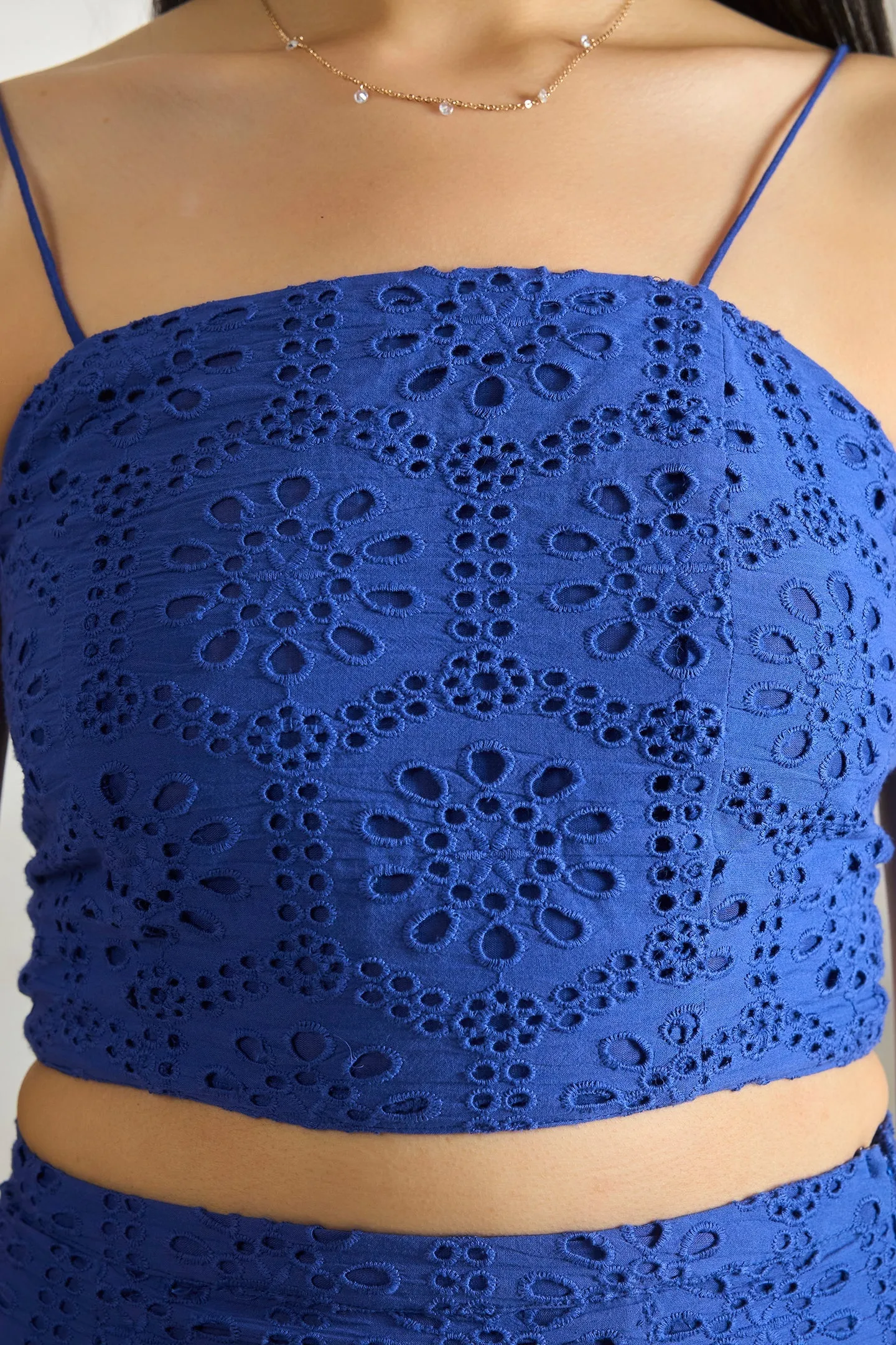 Bonnie Top|Schiffli Strap Top