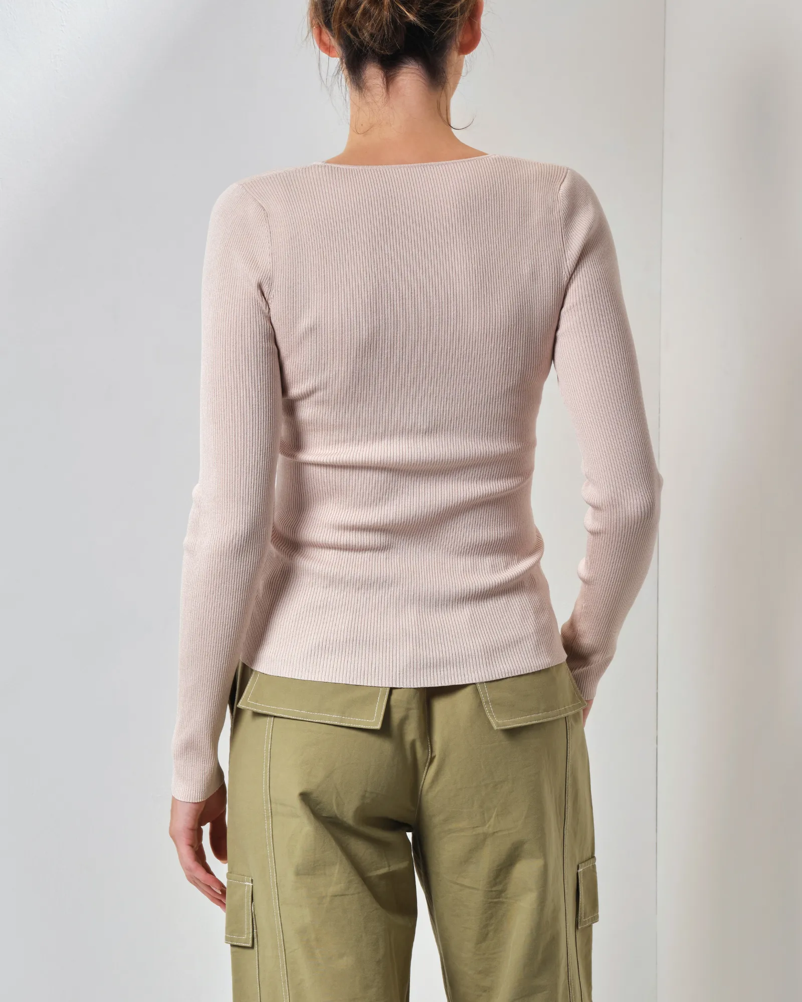 Bordeaux Knit Top - Cream