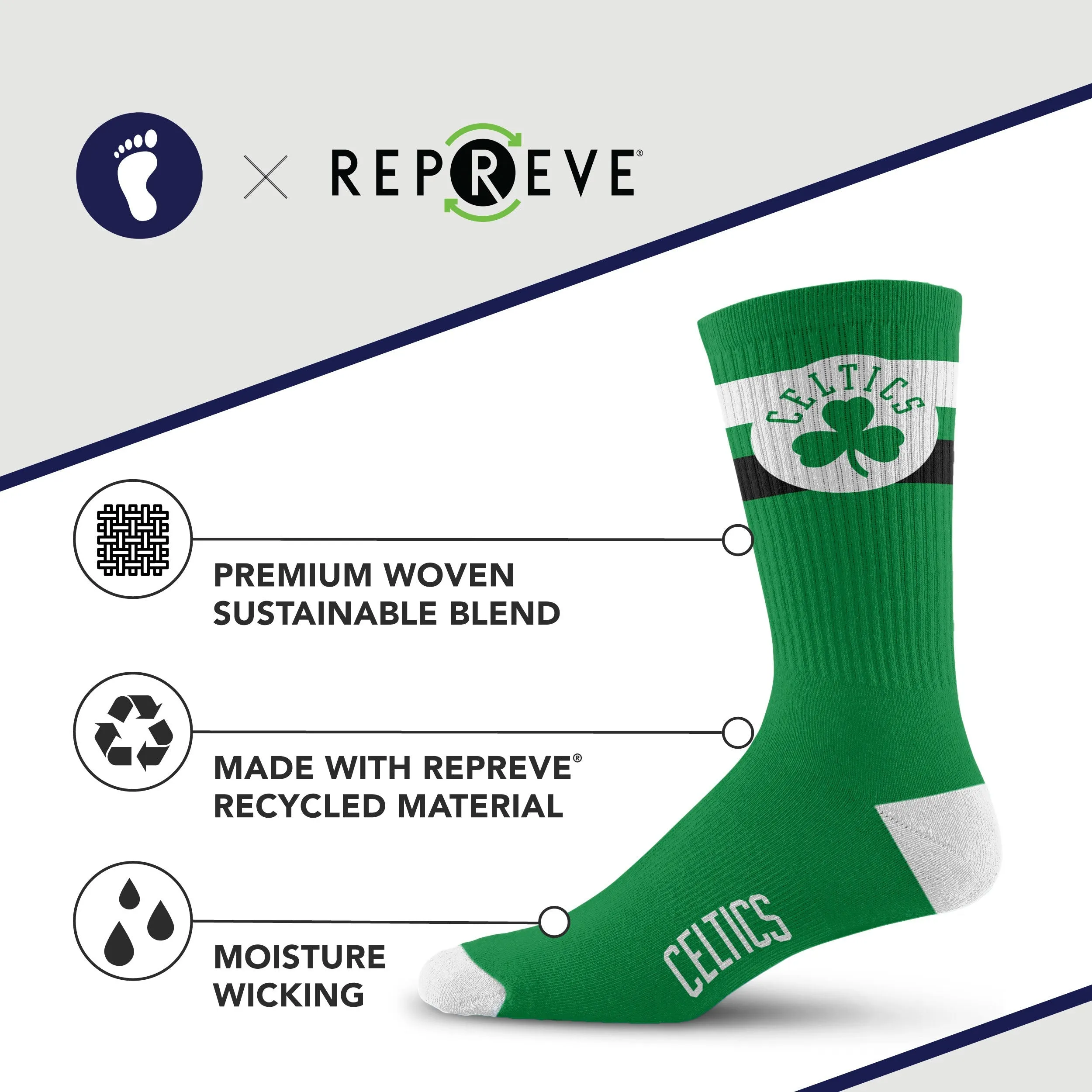 Boston Celtics Legend Premium Crew Socks