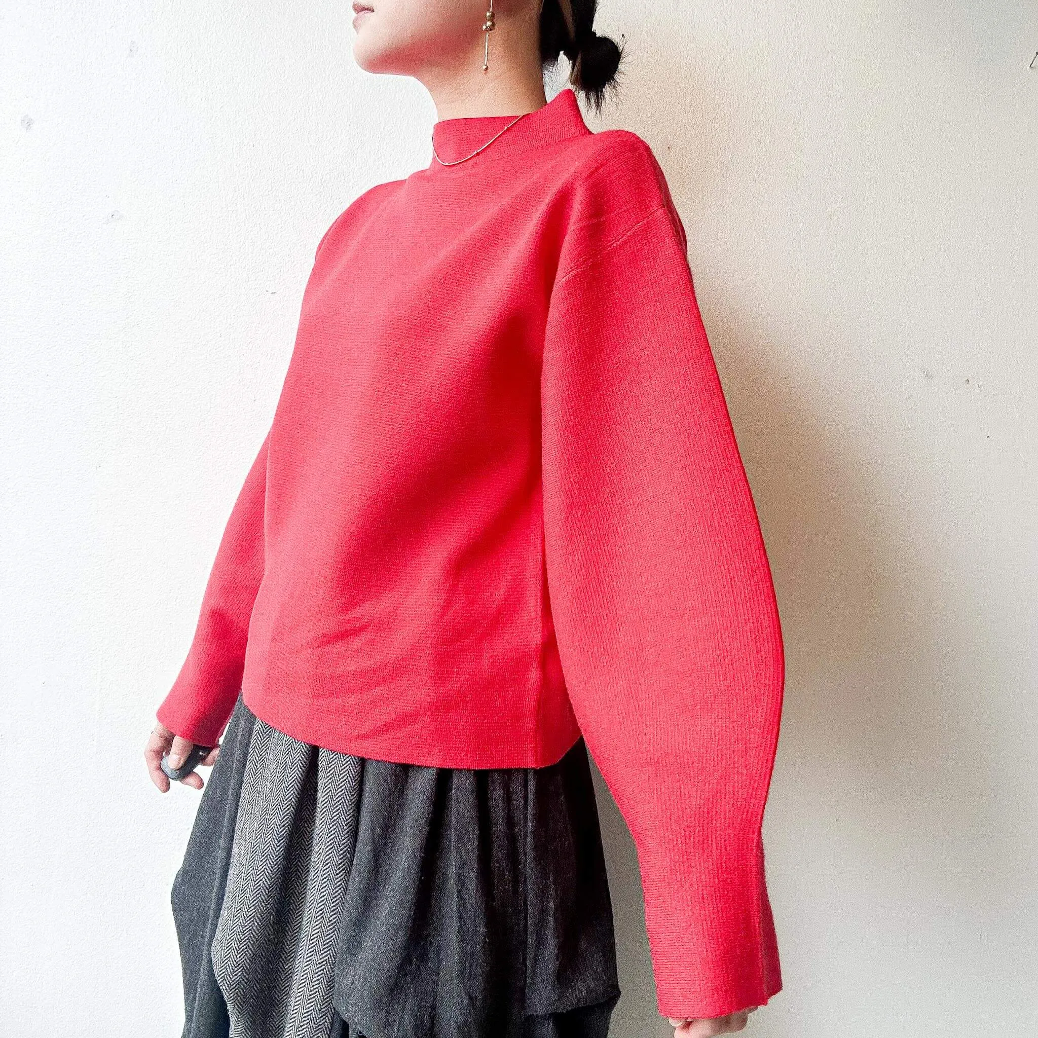 Bou Jeloud | Puff Sleeve Pullover Sweater