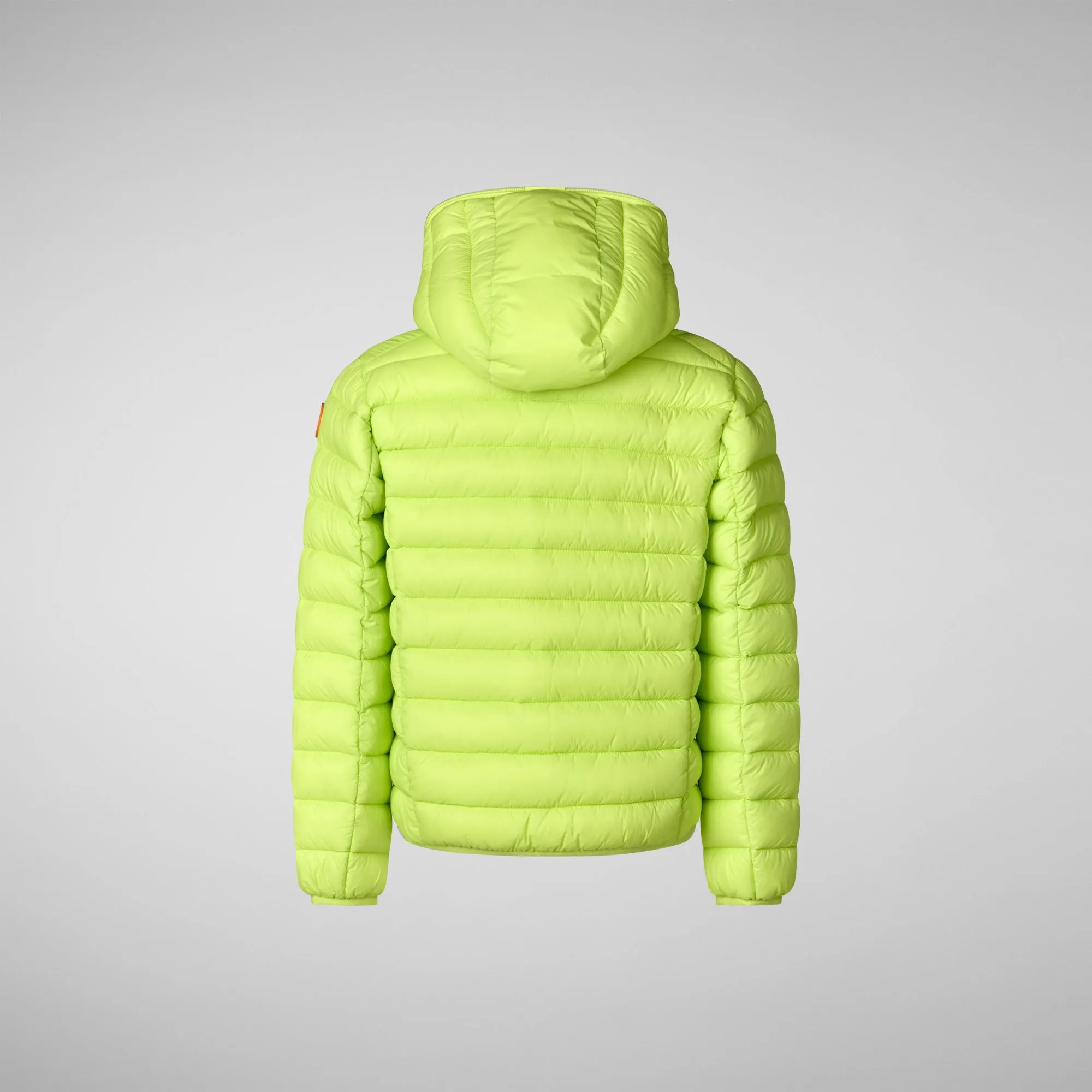 Boys' animal free puffer jacket Dony in lichen green