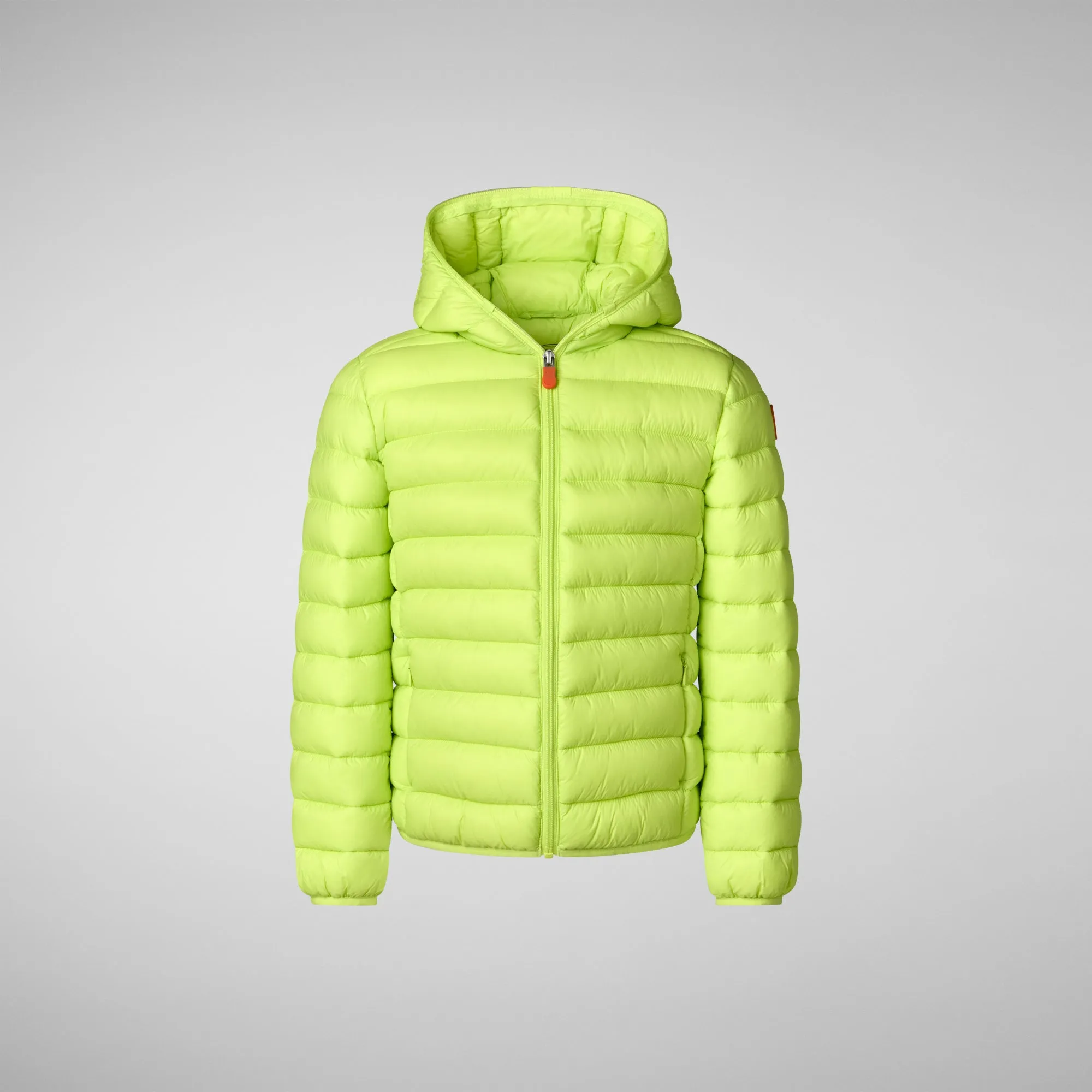 Boys' animal free puffer jacket Dony in lichen green