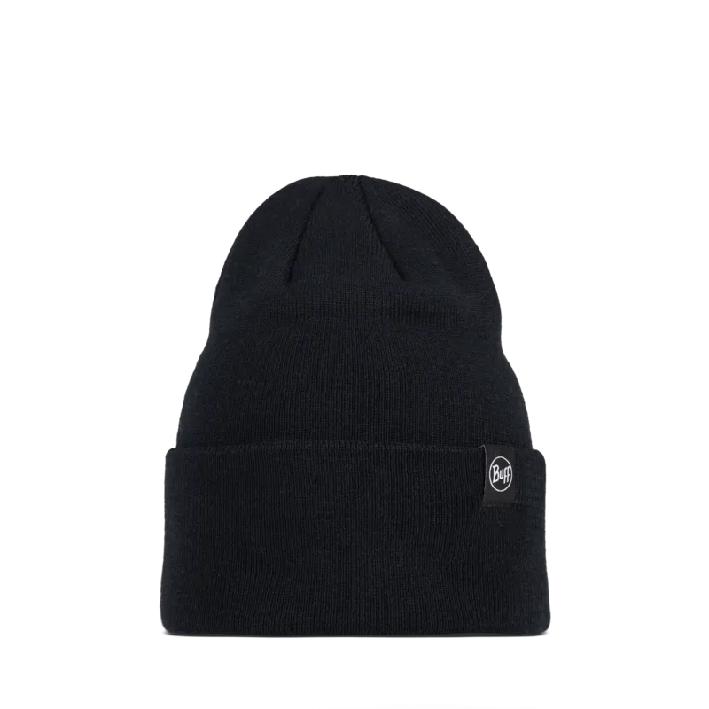 Buff Lilon Knitted Beanie Black