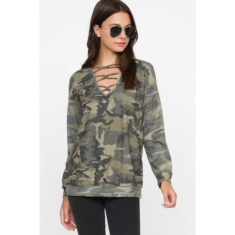 CAMOUFLAGE FRENCH TERRY
