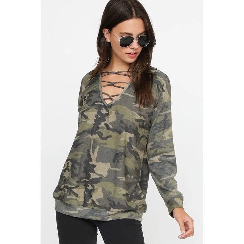 CAMOUFLAGE FRENCH TERRY