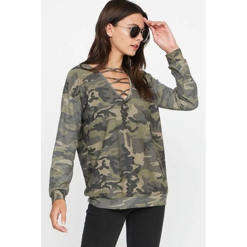 CAMOUFLAGE FRENCH TERRY