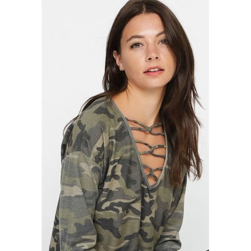 CAMOUFLAGE FRENCH TERRY