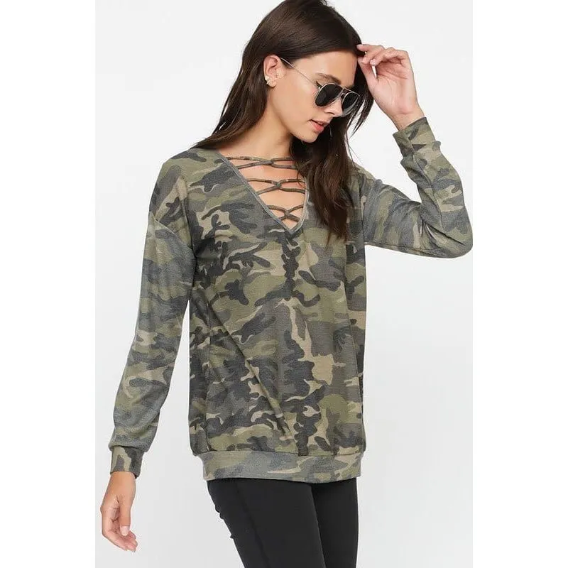 CAMOUFLAGE FRENCH TERRY