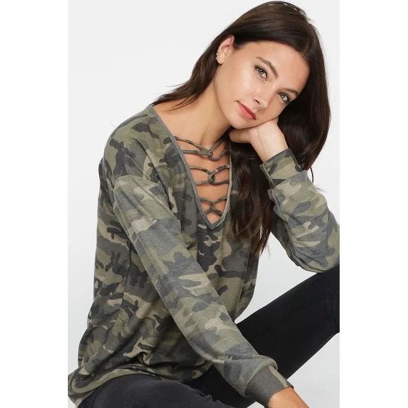 CAMOUFLAGE FRENCH TERRY