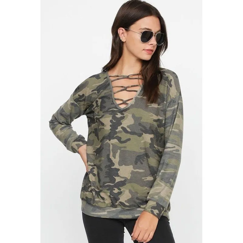 CAMOUFLAGE FRENCH TERRY