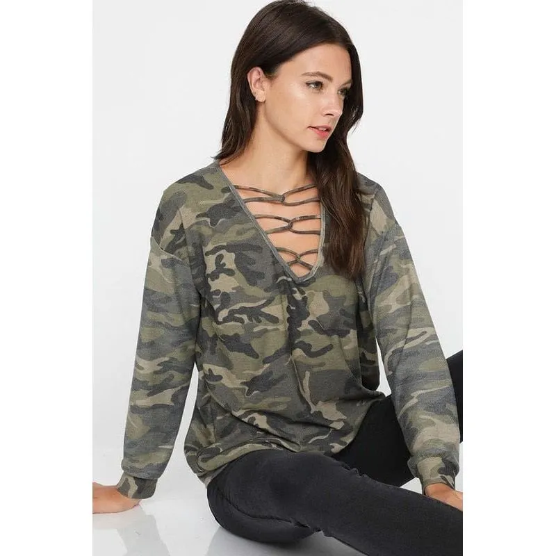 CAMOUFLAGE FRENCH TERRY