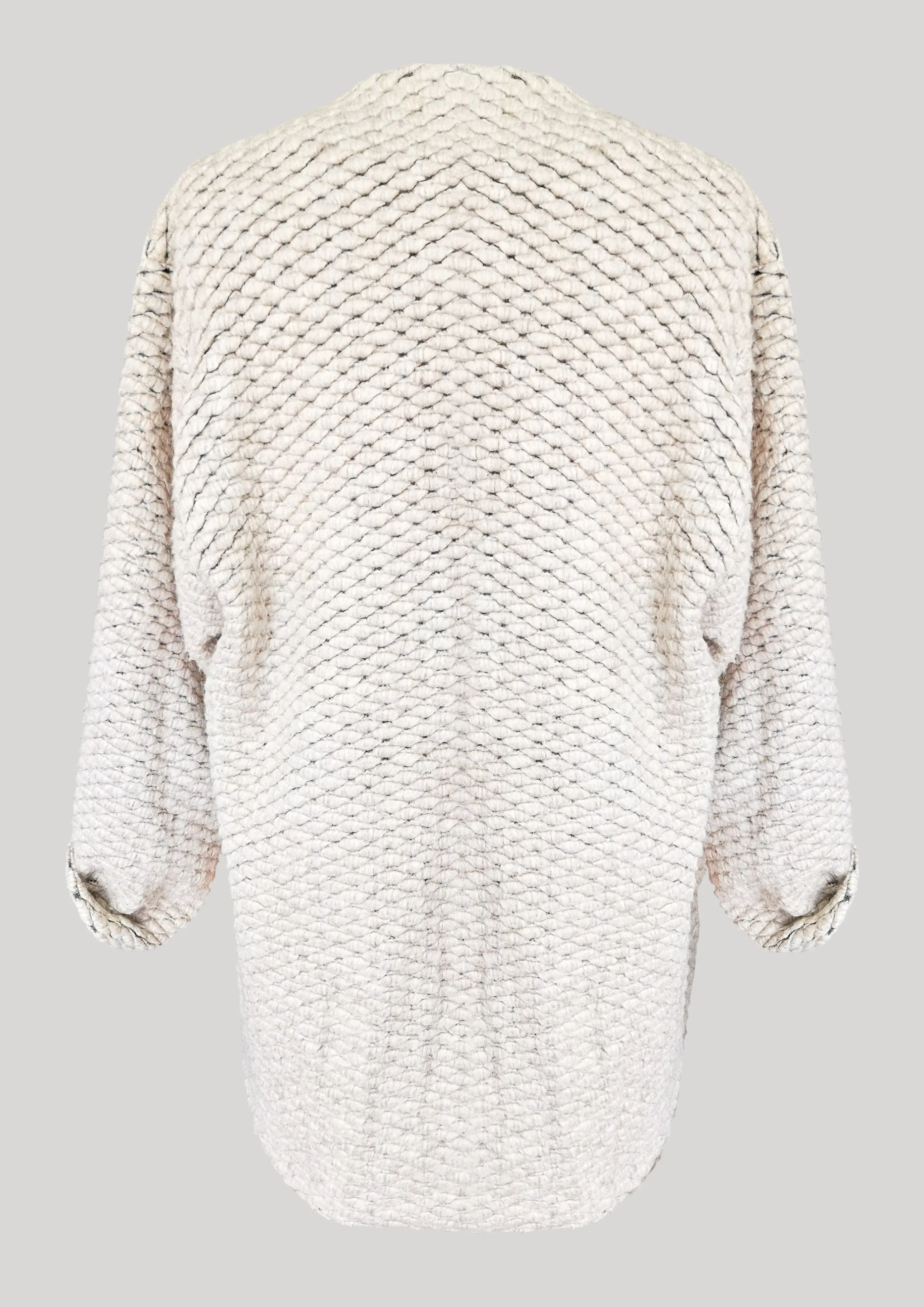 CARDIGAN - WOOL BLEND KNIT beige