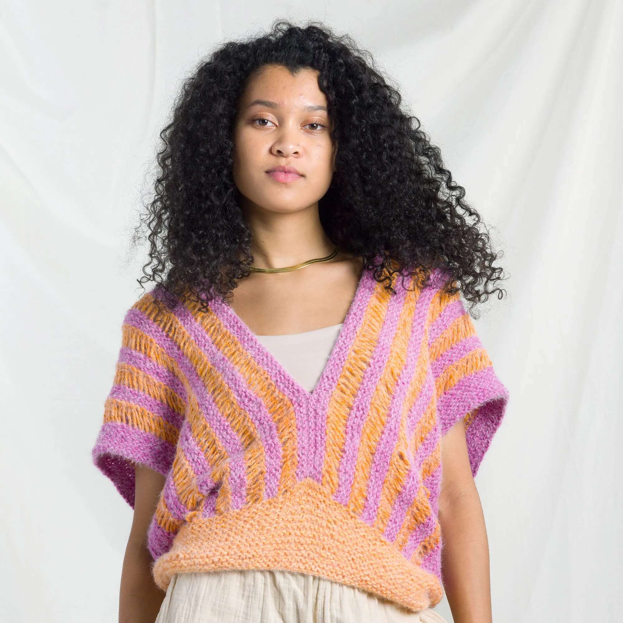 Caron Halo Drop It Like It's Hot Knit Top