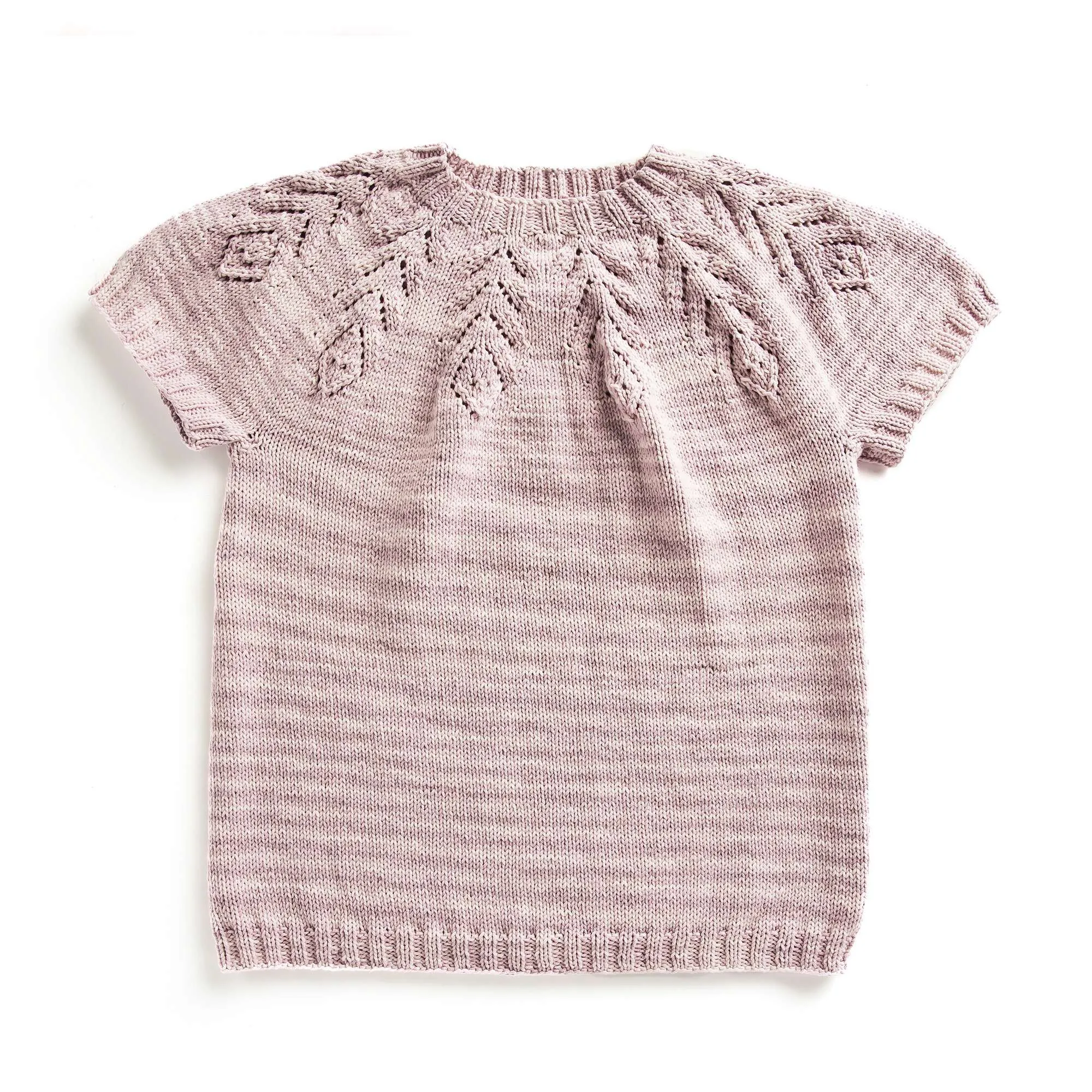 Caron Knit Lace Yoke Tee