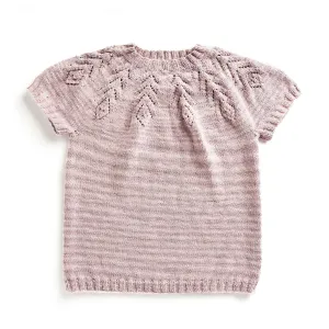 Caron Knit Lace Yoke Tee