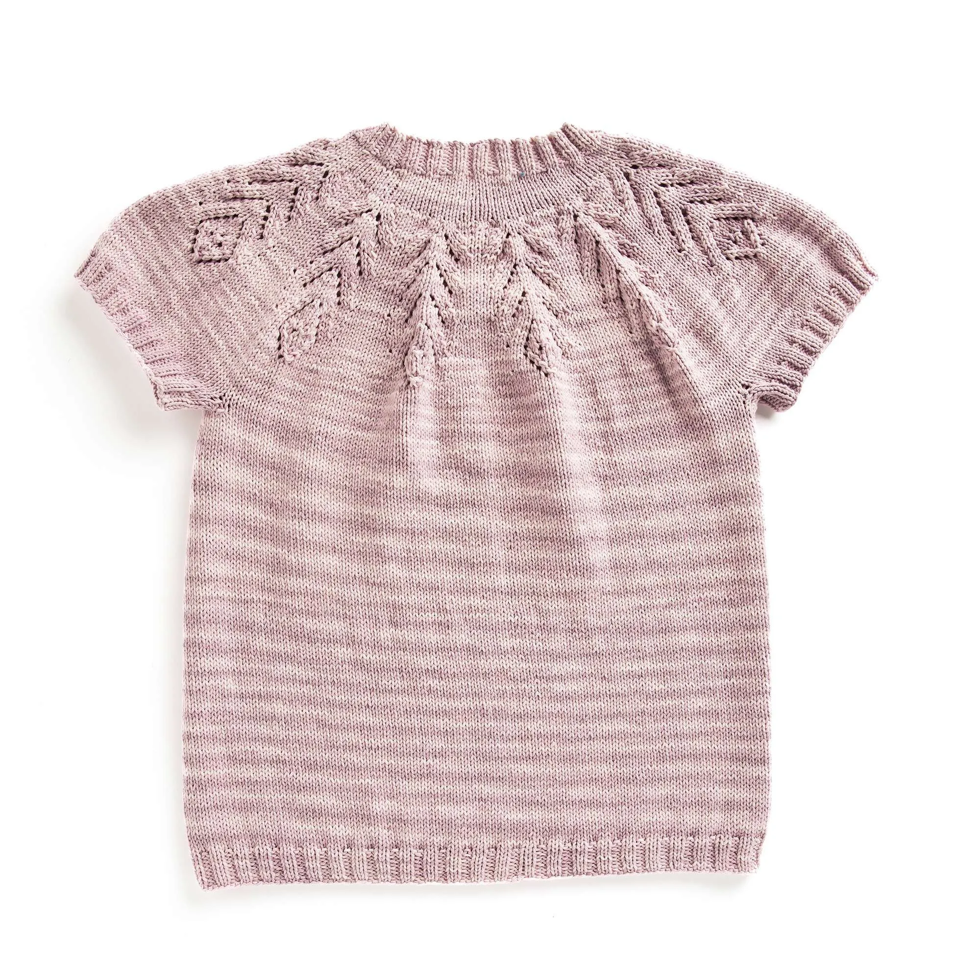 Caron Knit Lace Yoke Tee