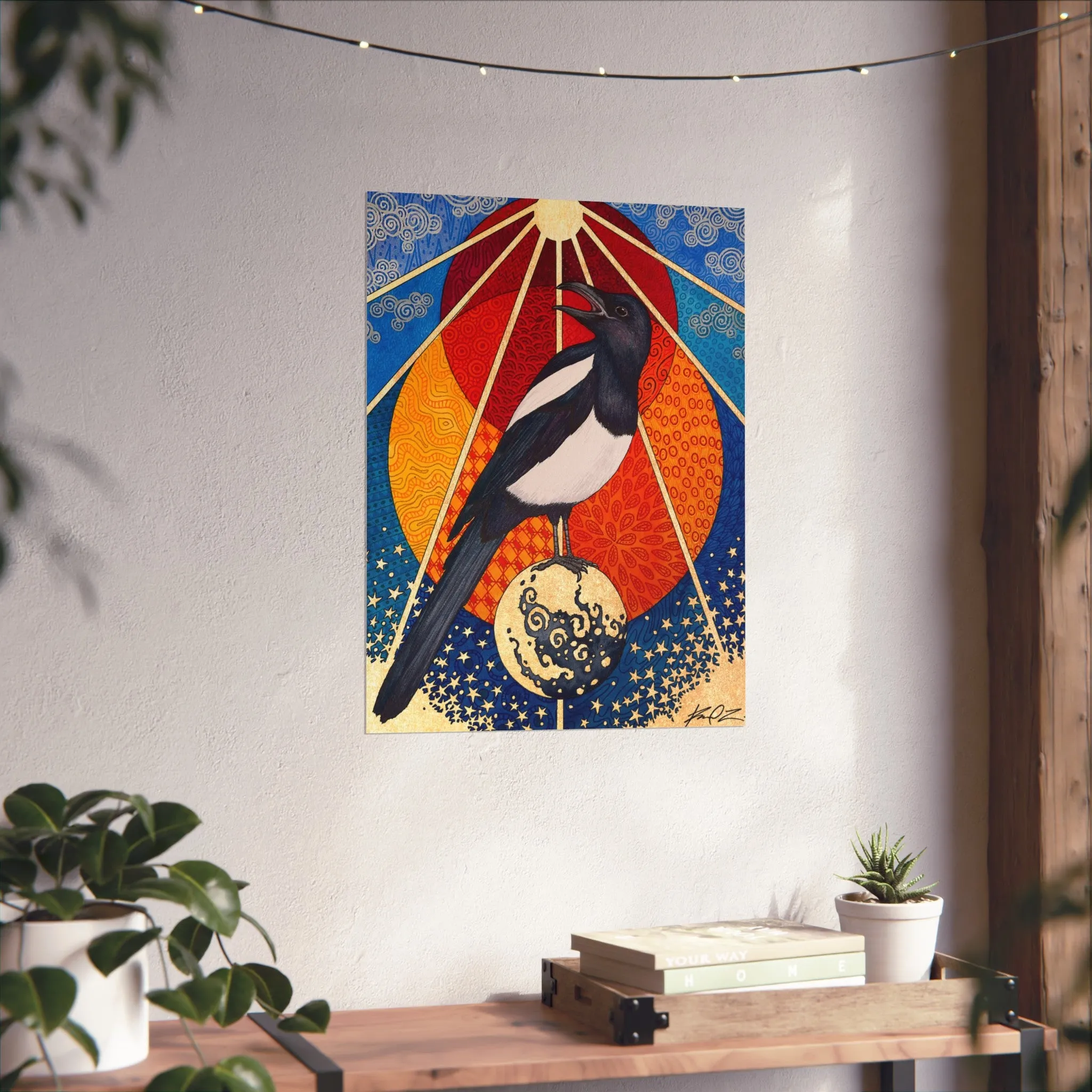 Celestial Magpie - Matte Finish Fine Art Print